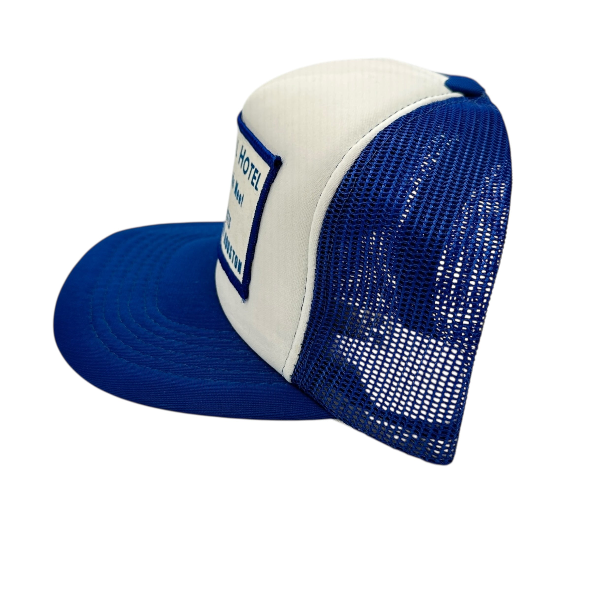 Vintage Harry Hill Hotel Trucker Hat White/Blue