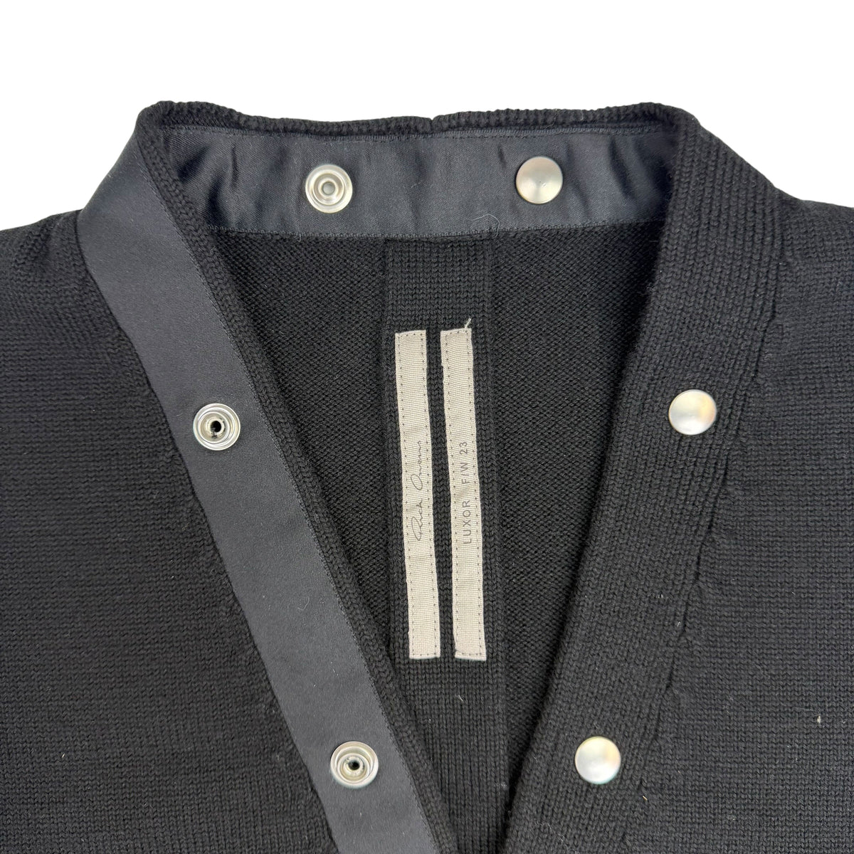 FW23 Rick Owens Luxor Peter Cardigan Black
