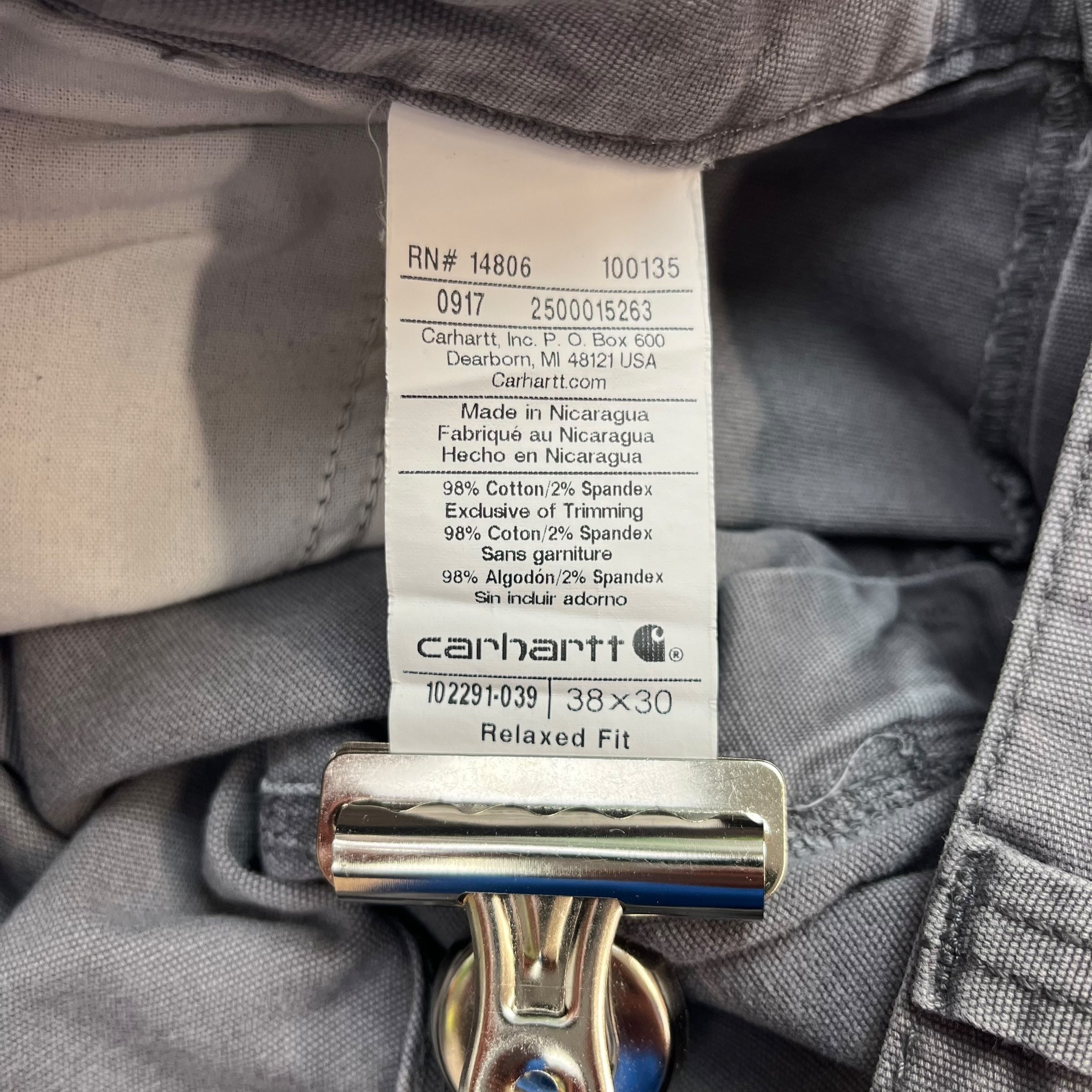 Vintage Carhartt Dungaree Pants Light Grey