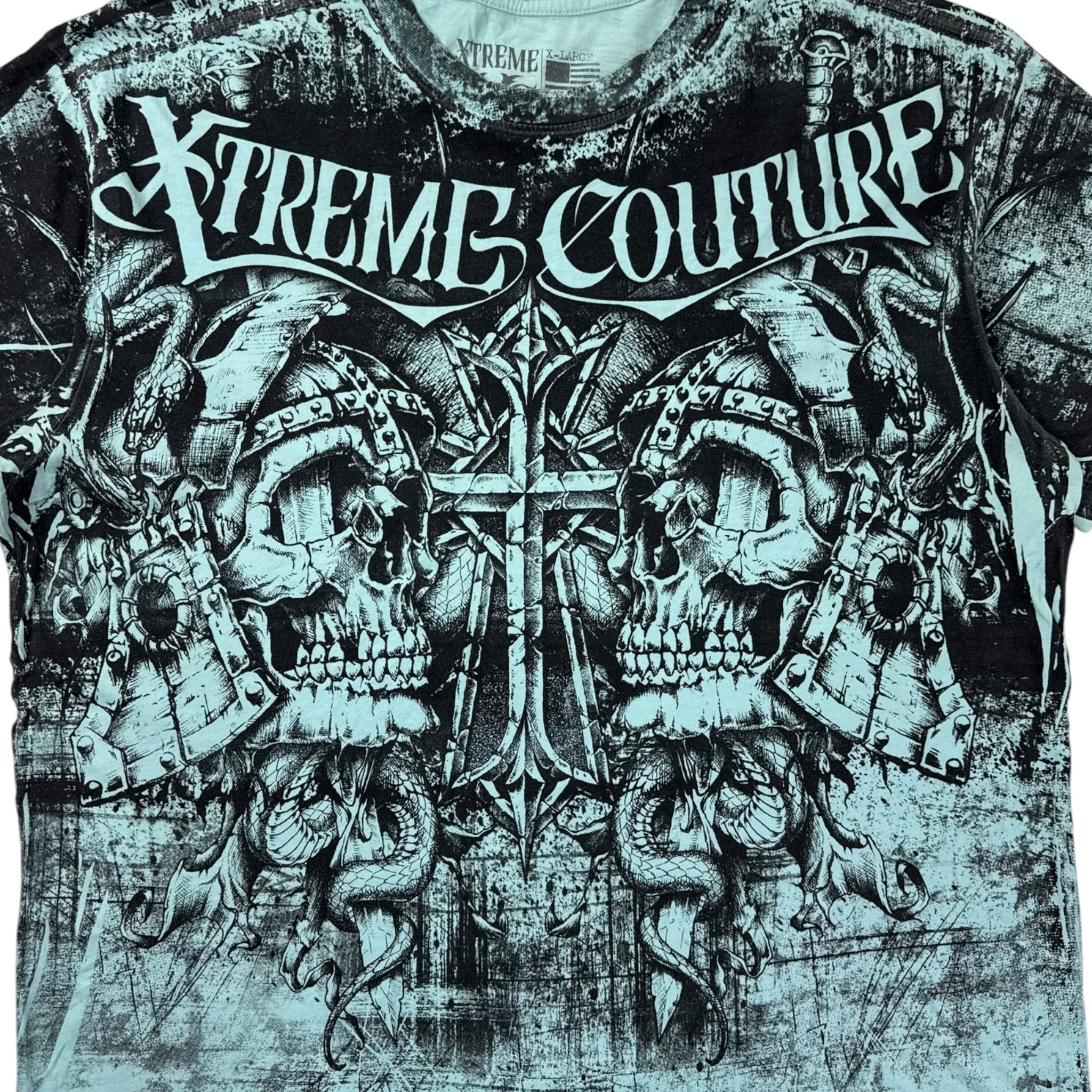 Vintage Y2K Xtreme Couture Ancient Warrior Cyber T-Shirt