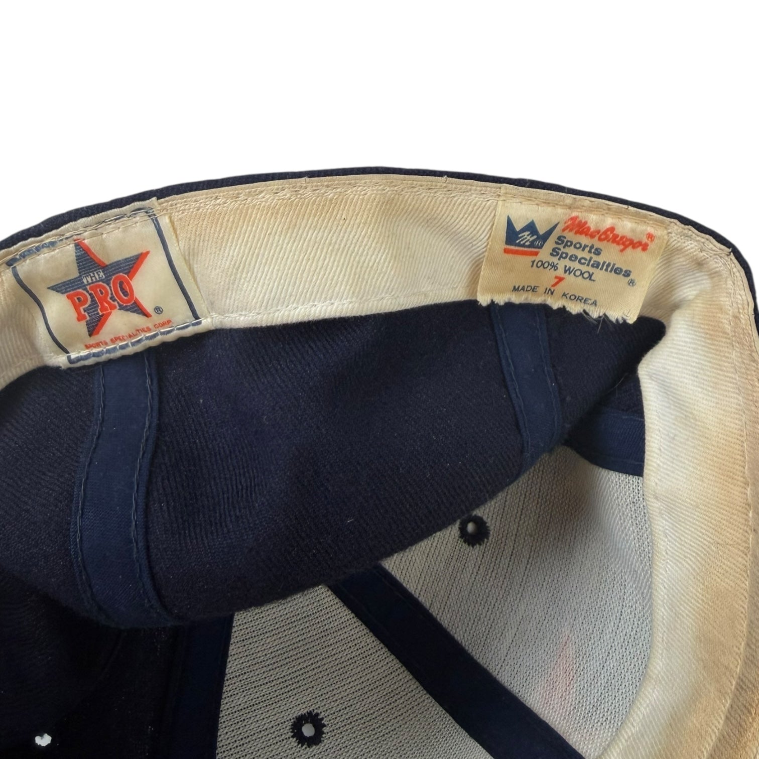 Vintage 90s Sports Specialties Houston Astros Wool Hat Navy