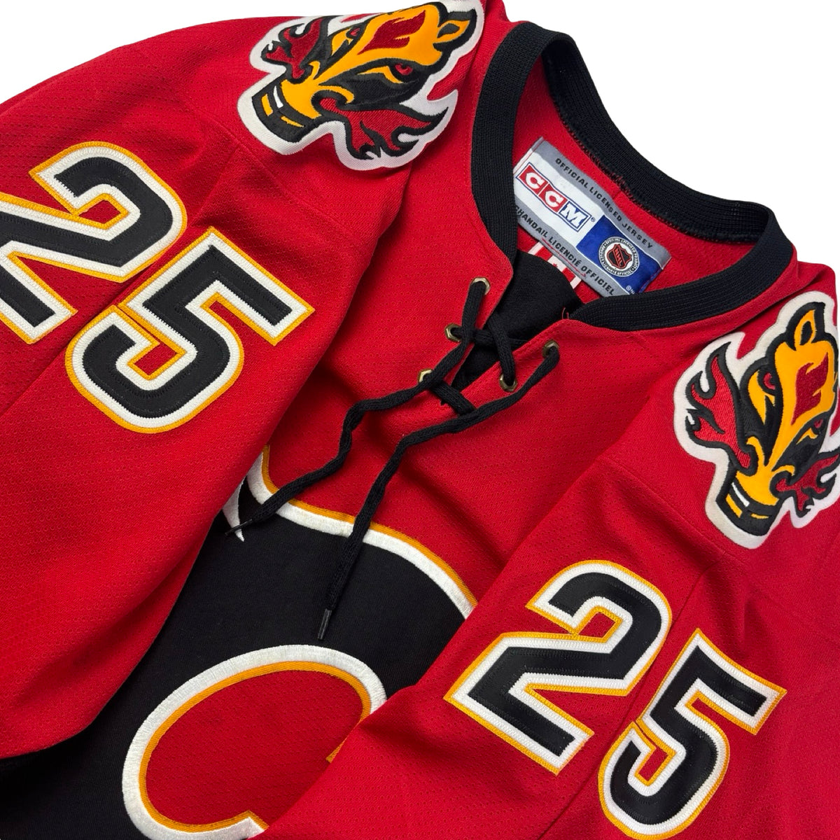 Vintage CCM Calgary Flames Mike Vernon NHL Home Jersey