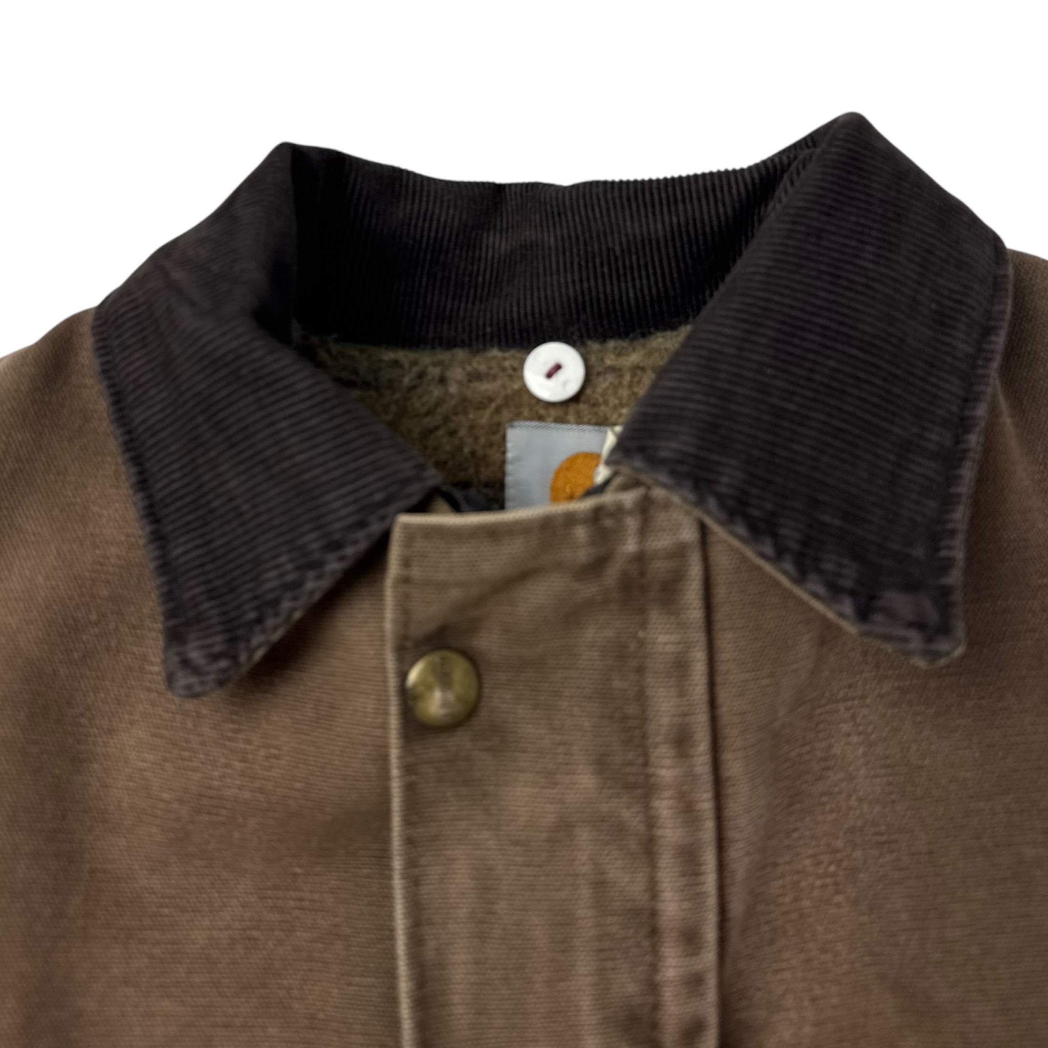 Vintage Carhartt Chore Barn Coat Blanket Lined Jacket Chocolate Brown