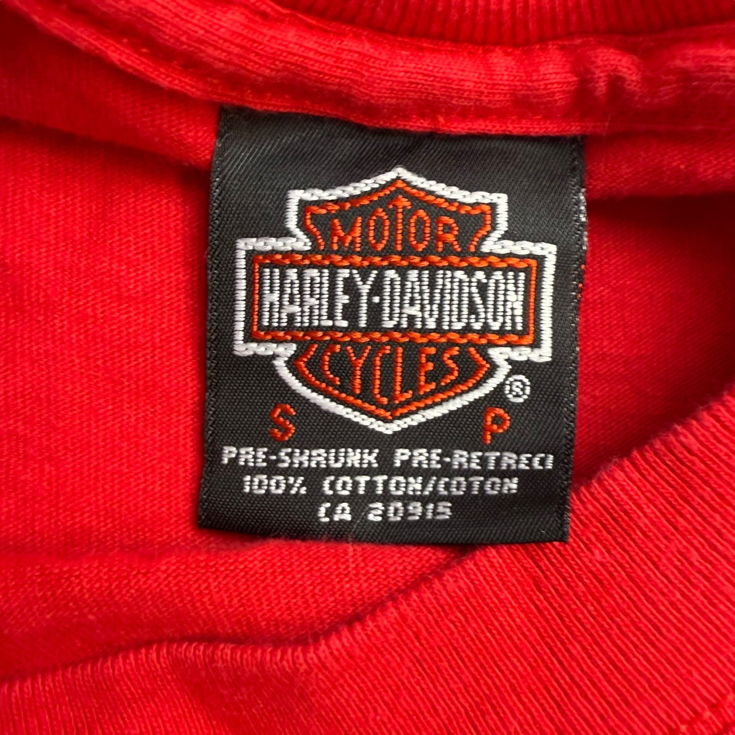 2001 Harley Davidson Of Prince George L/S Tee Red