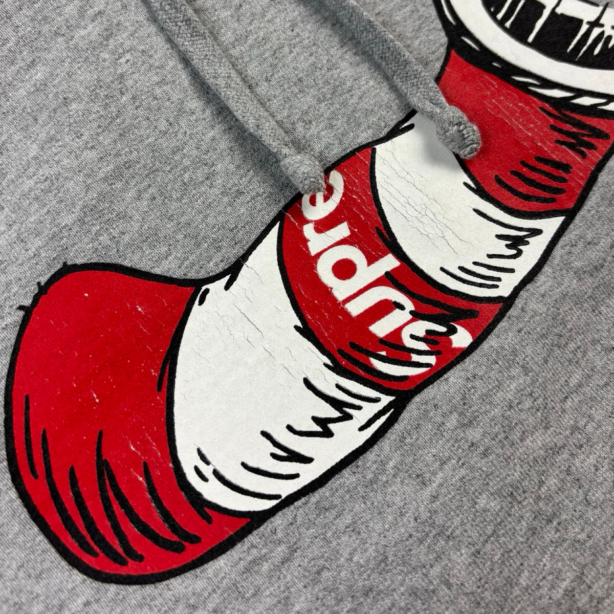 Supreme Cat In The Hat Pullover Hoodie Heather Grey