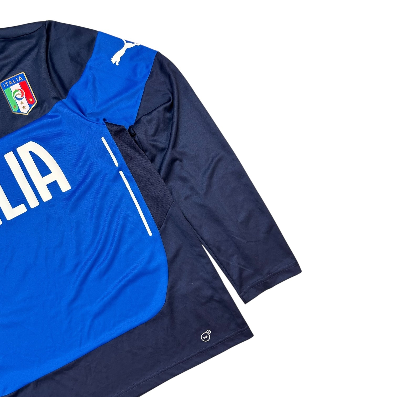 Puma FIGC Italia Long Sleeve Jersey Blue/Navy