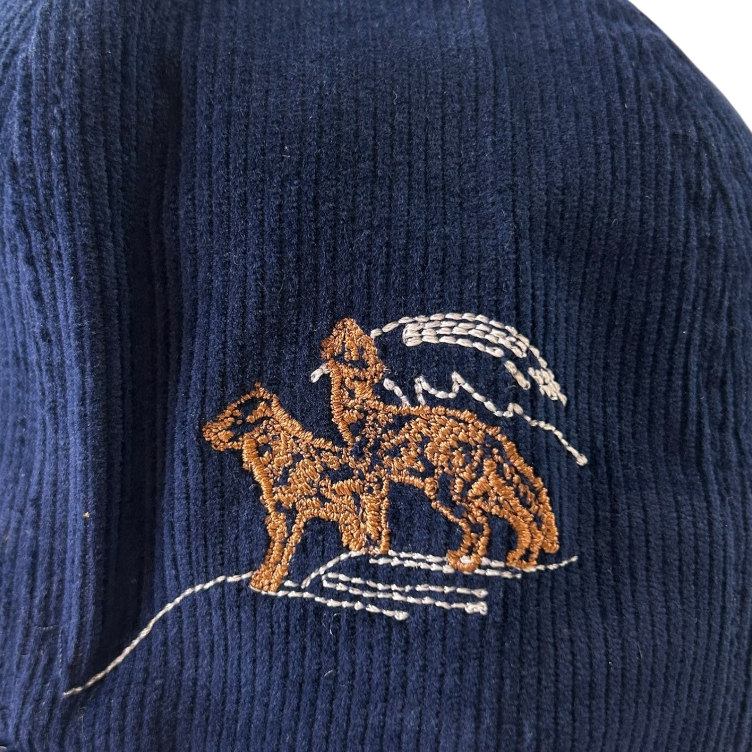 Rhude Eagles Souvenir Cap Navy Corduroy Cap
