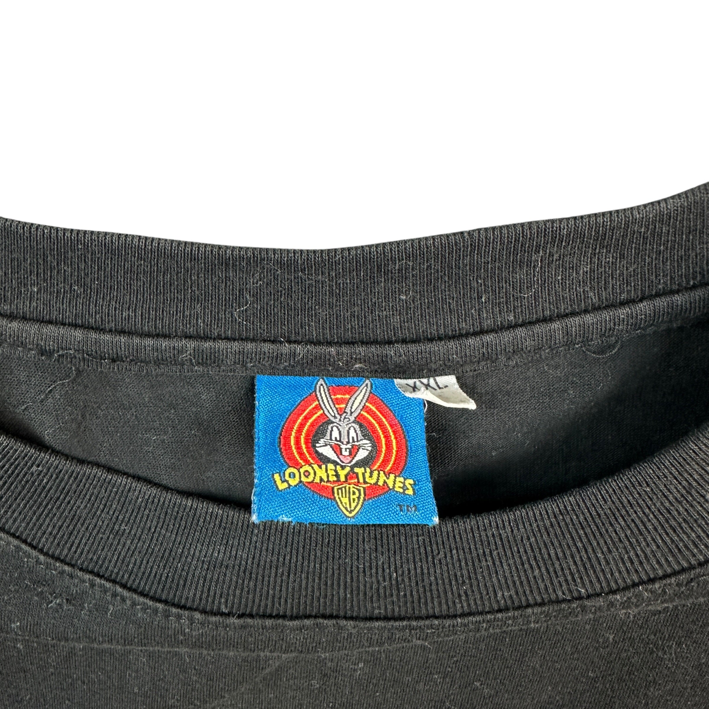 Vintage Marvin the Martian Box Logo Tee Black