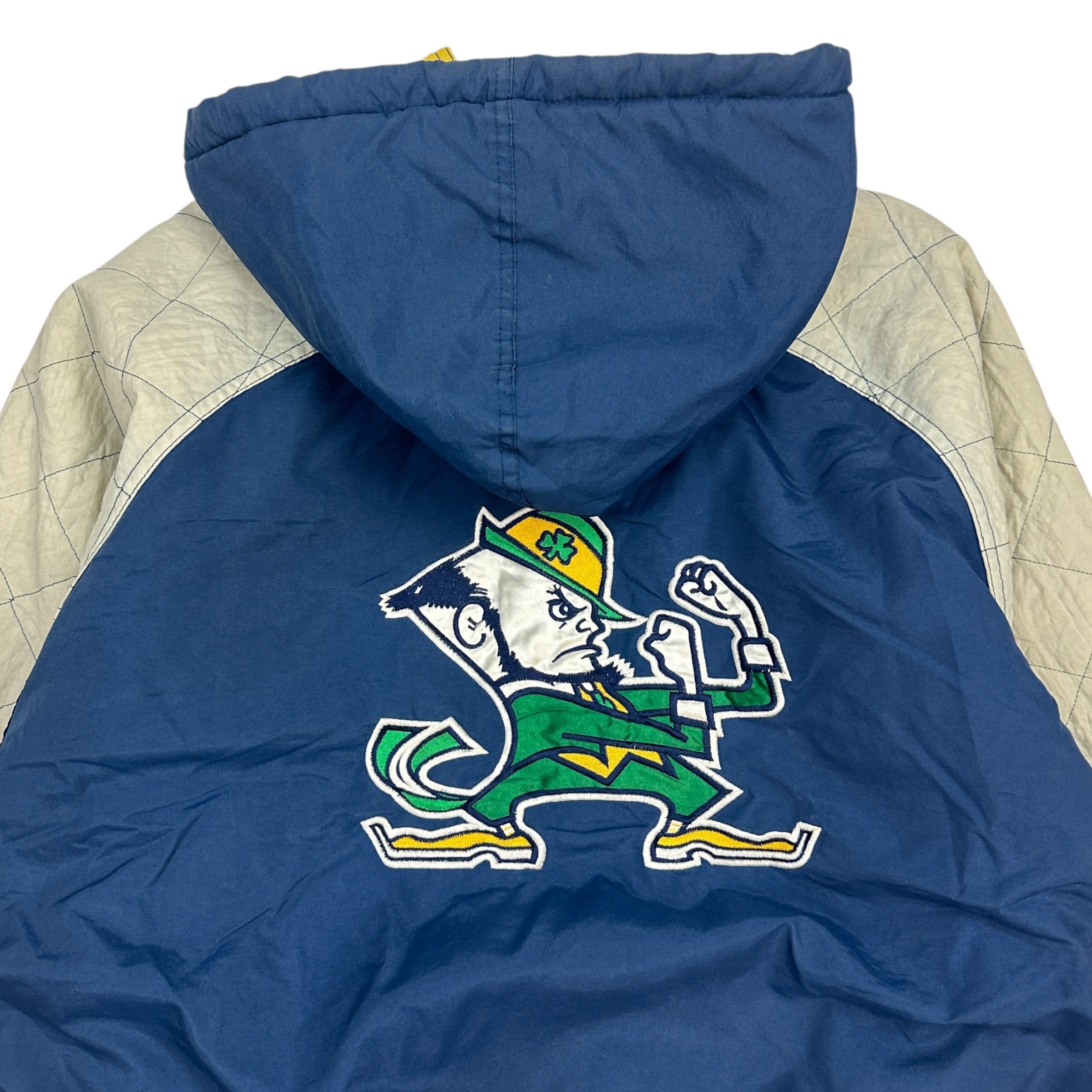 Vintage Starter Notre Dame Insulated Jacket Yellow/Blue