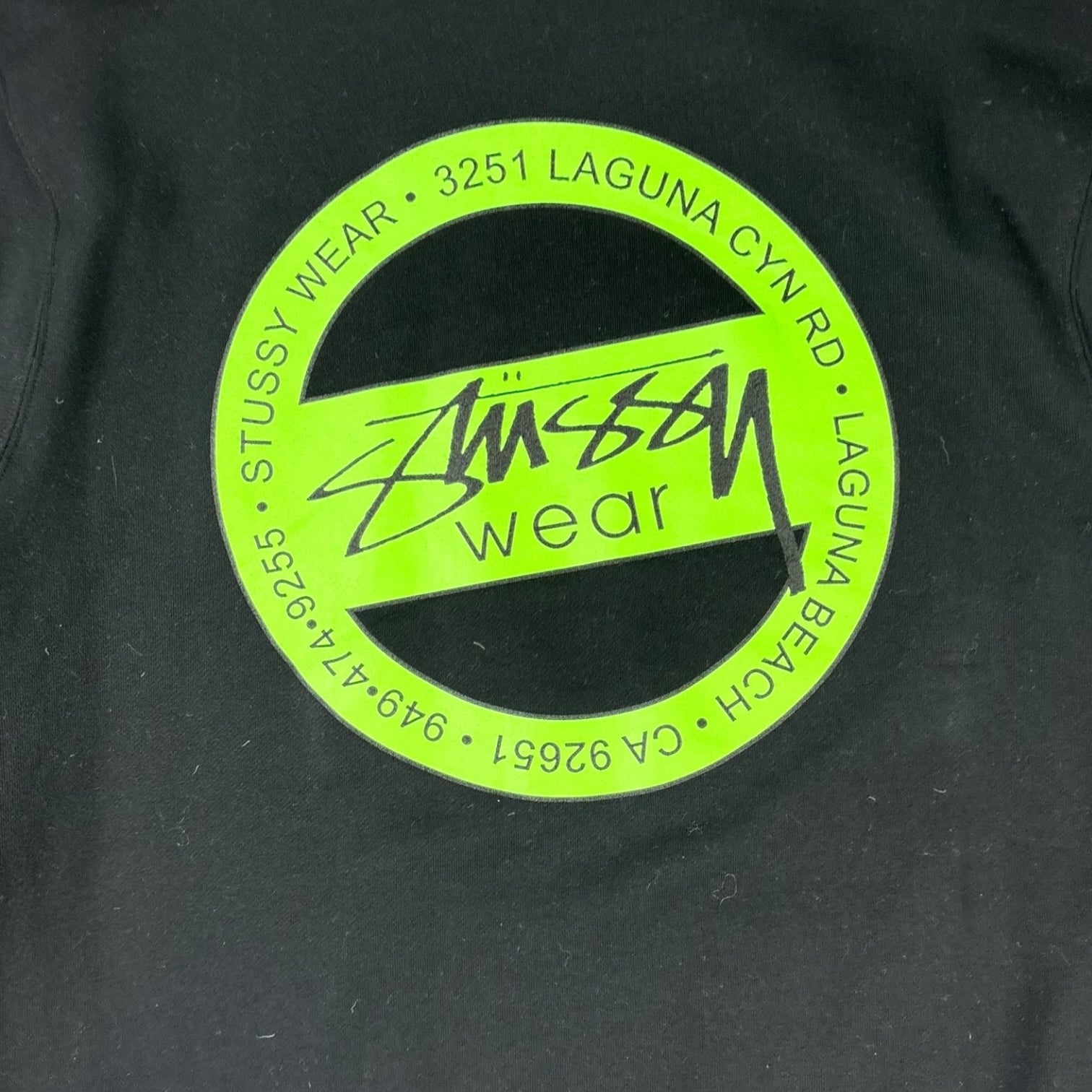 Stussy Wear Circle Hoodie Black