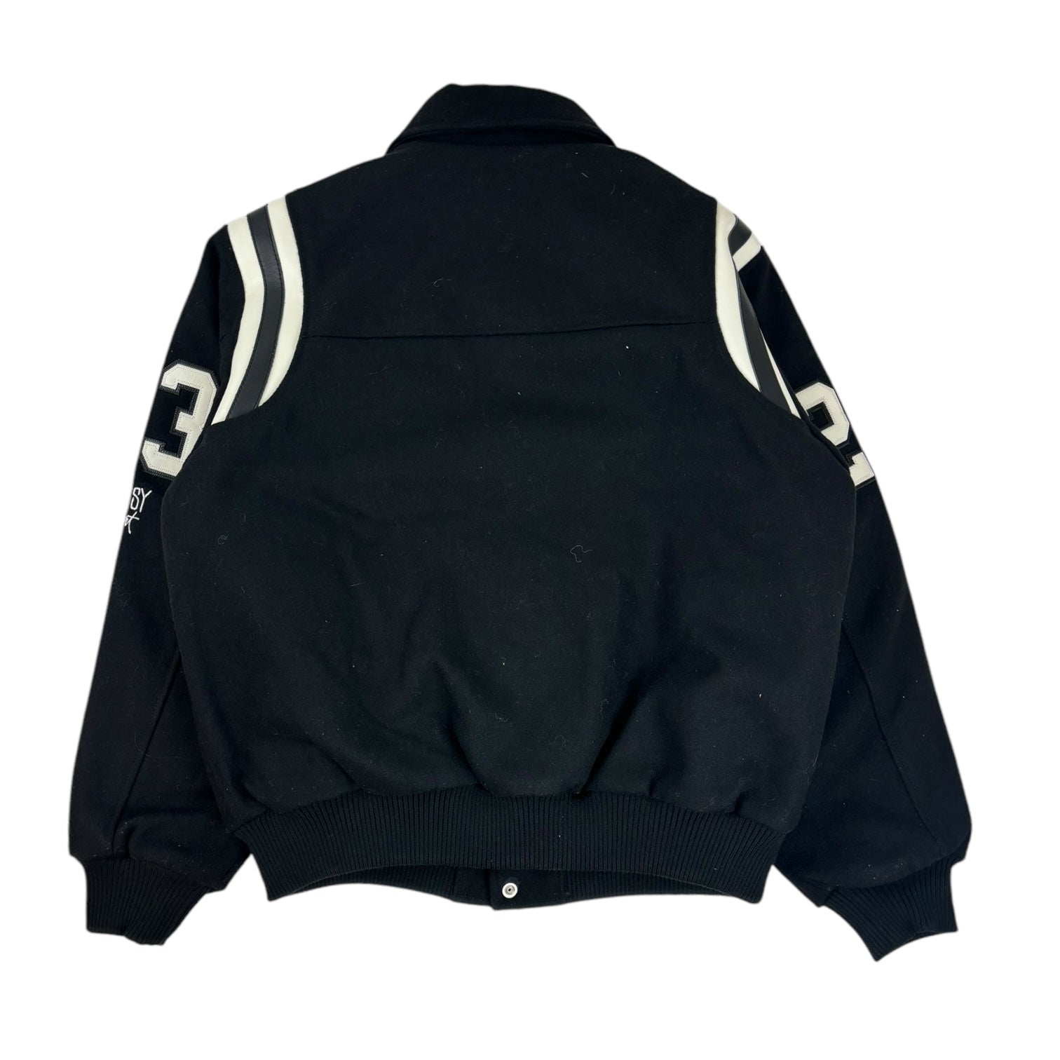 Stussy 80 Wool Varsity Jacket Black