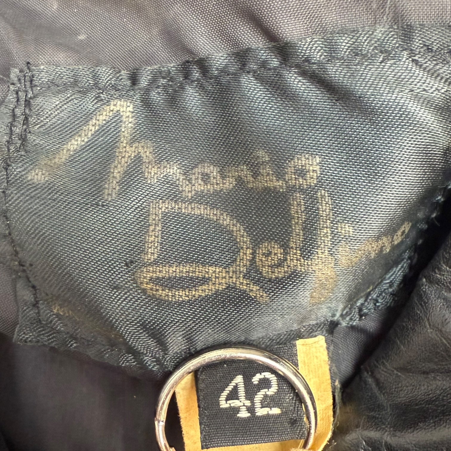 Vintage Leather Motorcycle Jacket Black