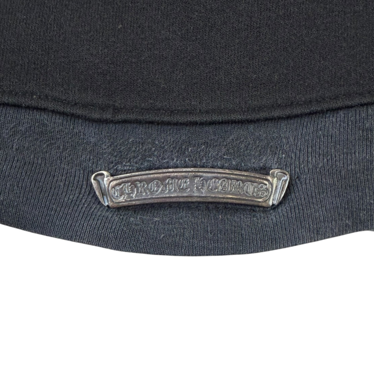 Vintage Chrome Hearts Leather Horseshoe Logo Patch Zip Up Hoodie