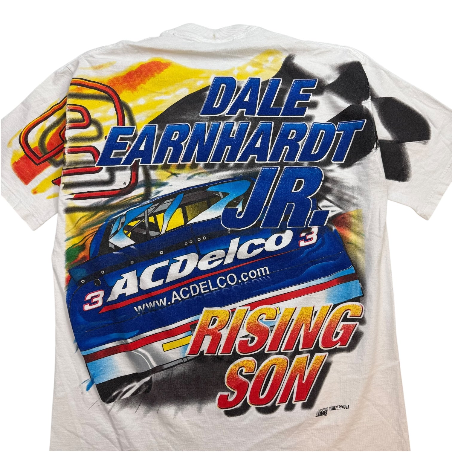 Vintage NASCAR Dale Earnhardt AOP Tee White