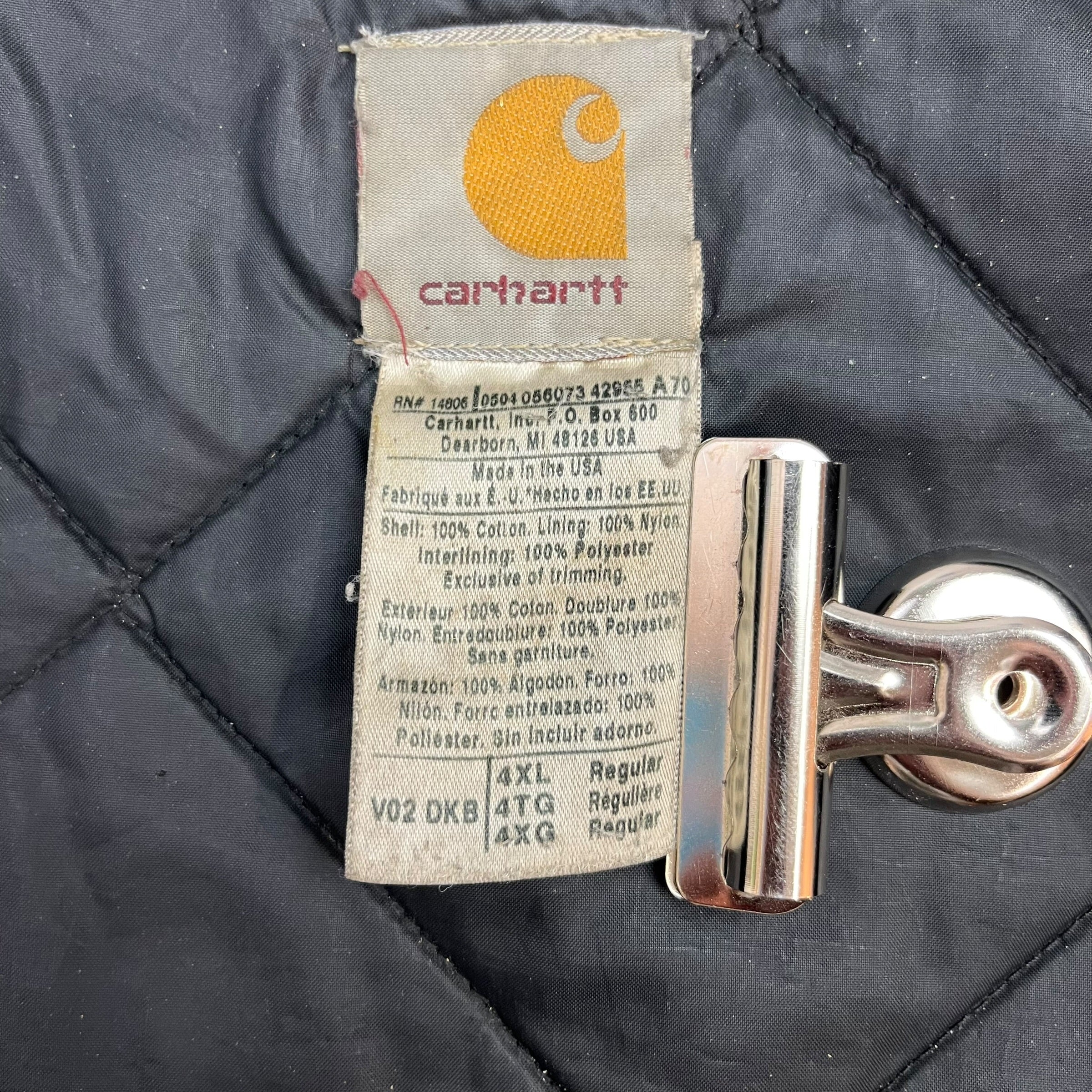 Vintage Carhartt Insulated Vest Brown