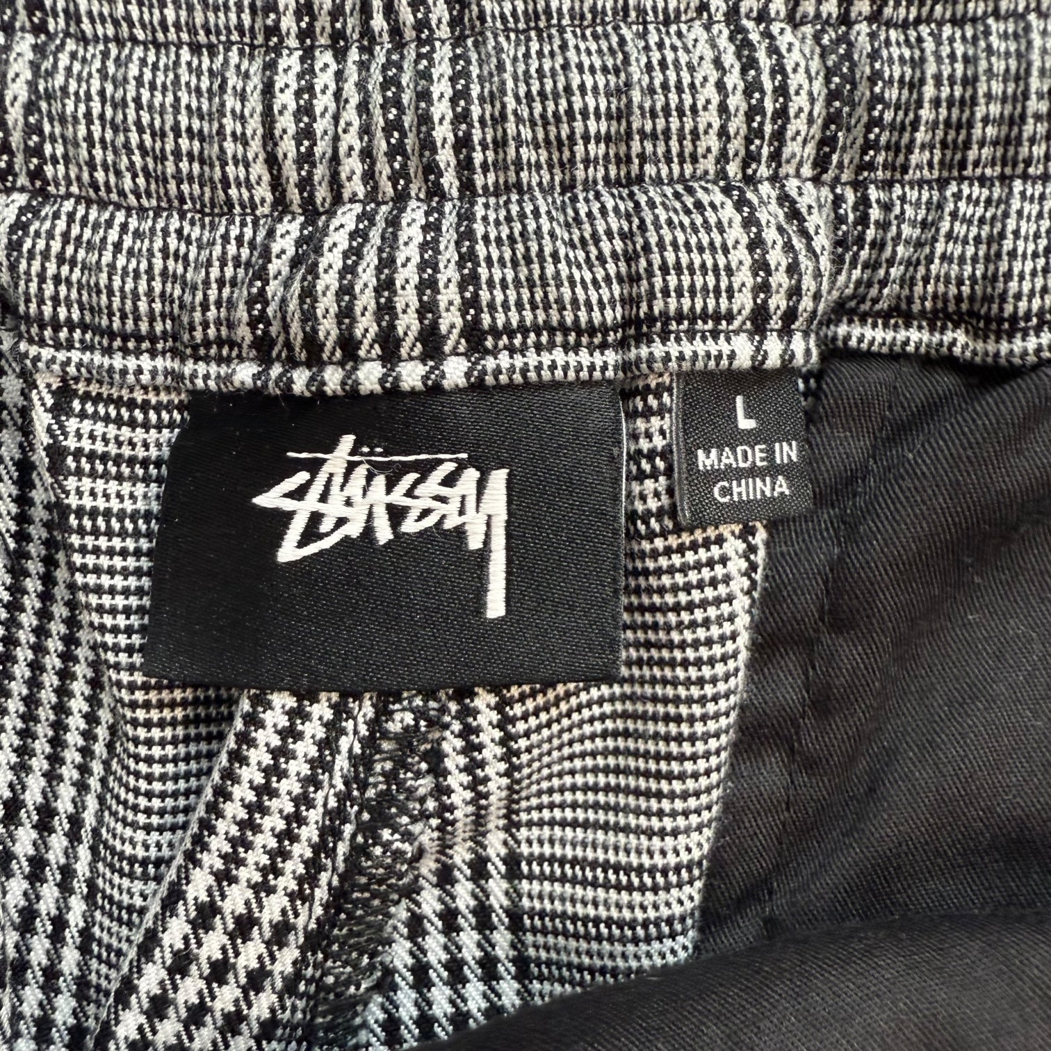 Stussy Plaid Pants Grey/Black