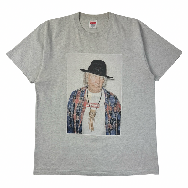 Supreme Neil Young Portrait T-Shirt Heather White