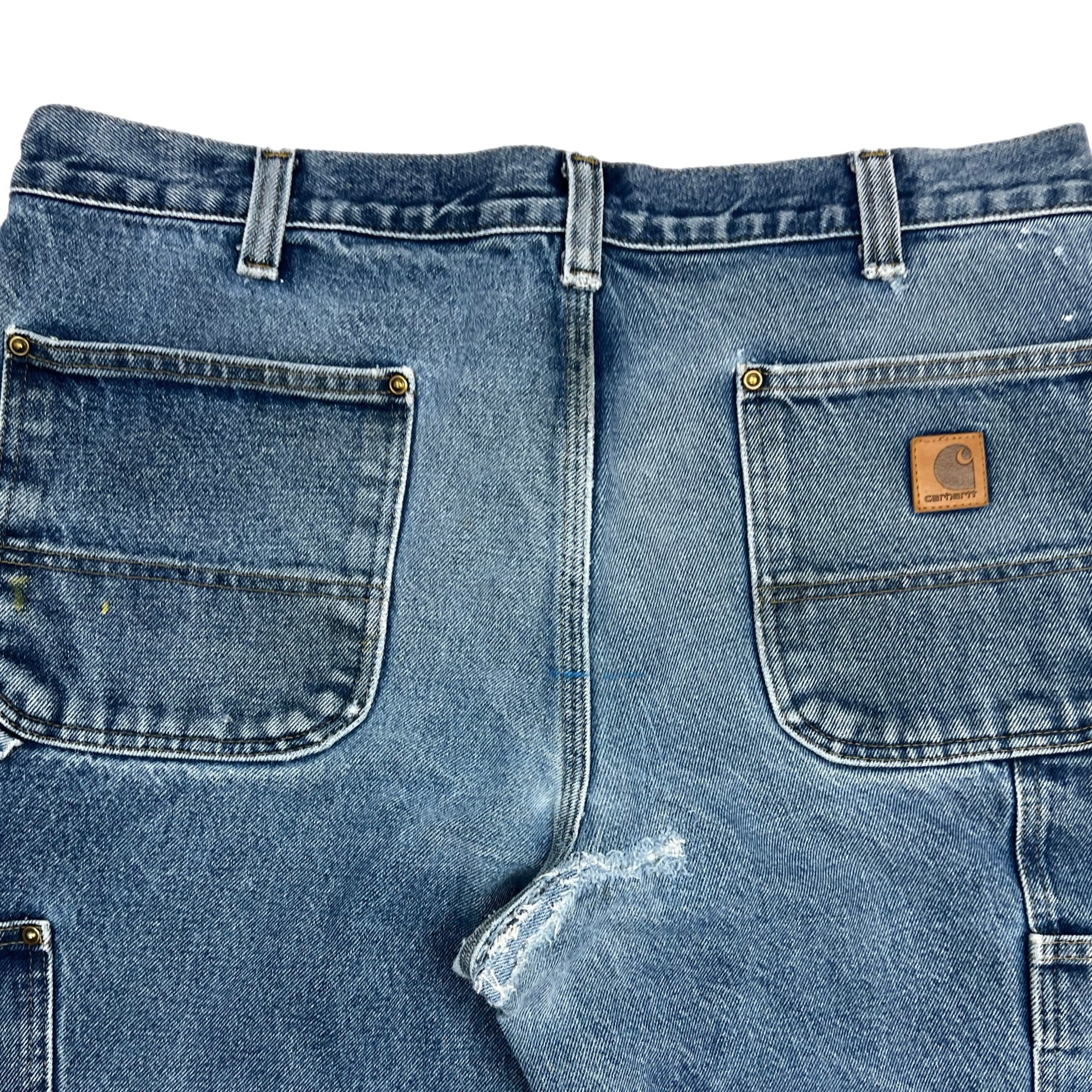 Vintage Carhartt Washed Denim Double Knee