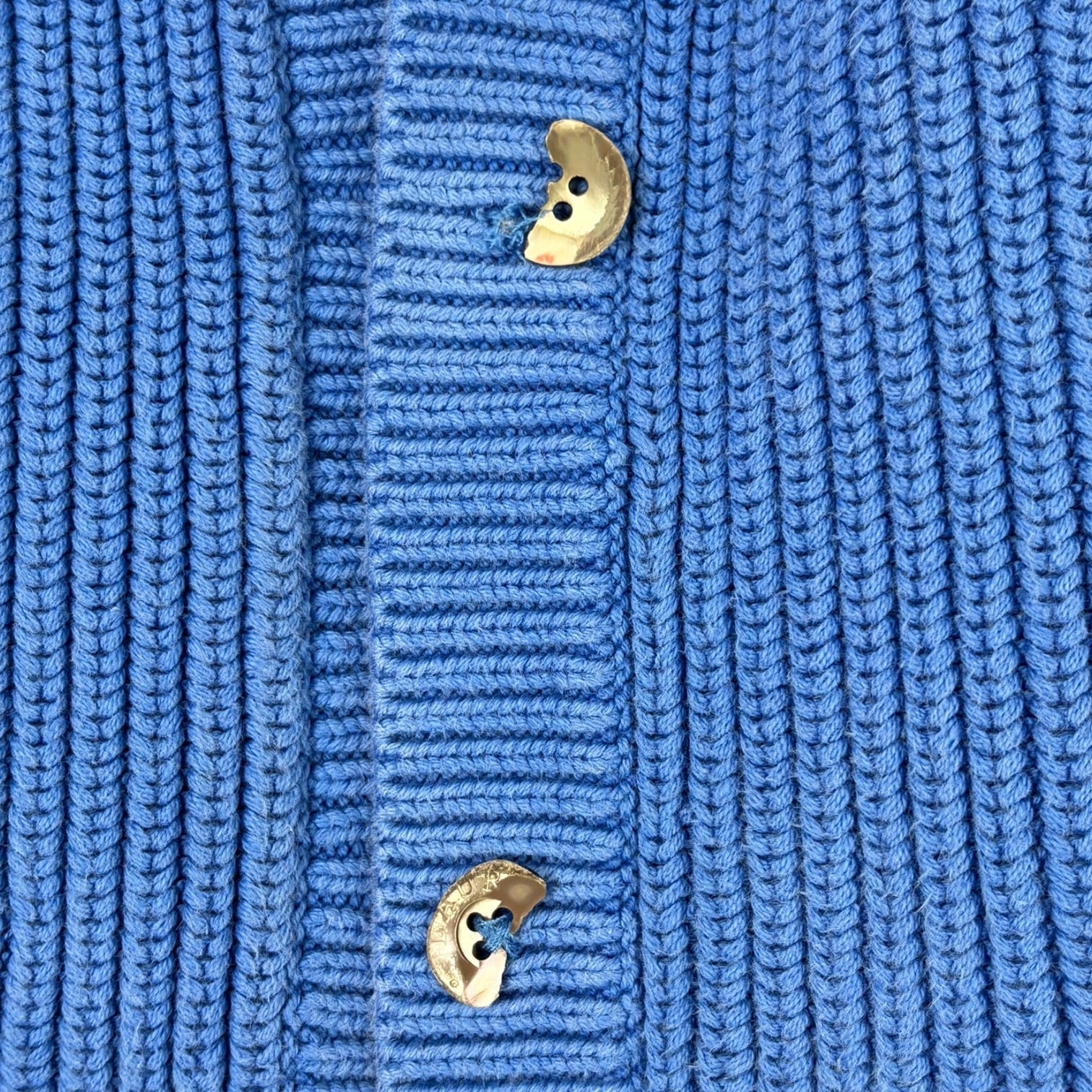 (W) Vintage Lauren By Ralph Lauren Knit Cardigan Blue