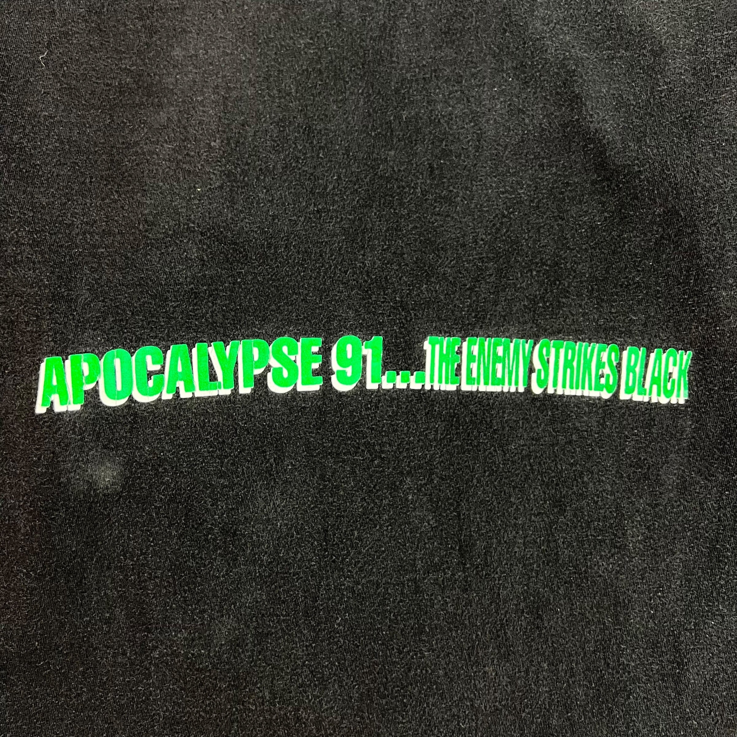 Vintage Public Enemy Black Apocalypse 91 Longsleeve Shirt