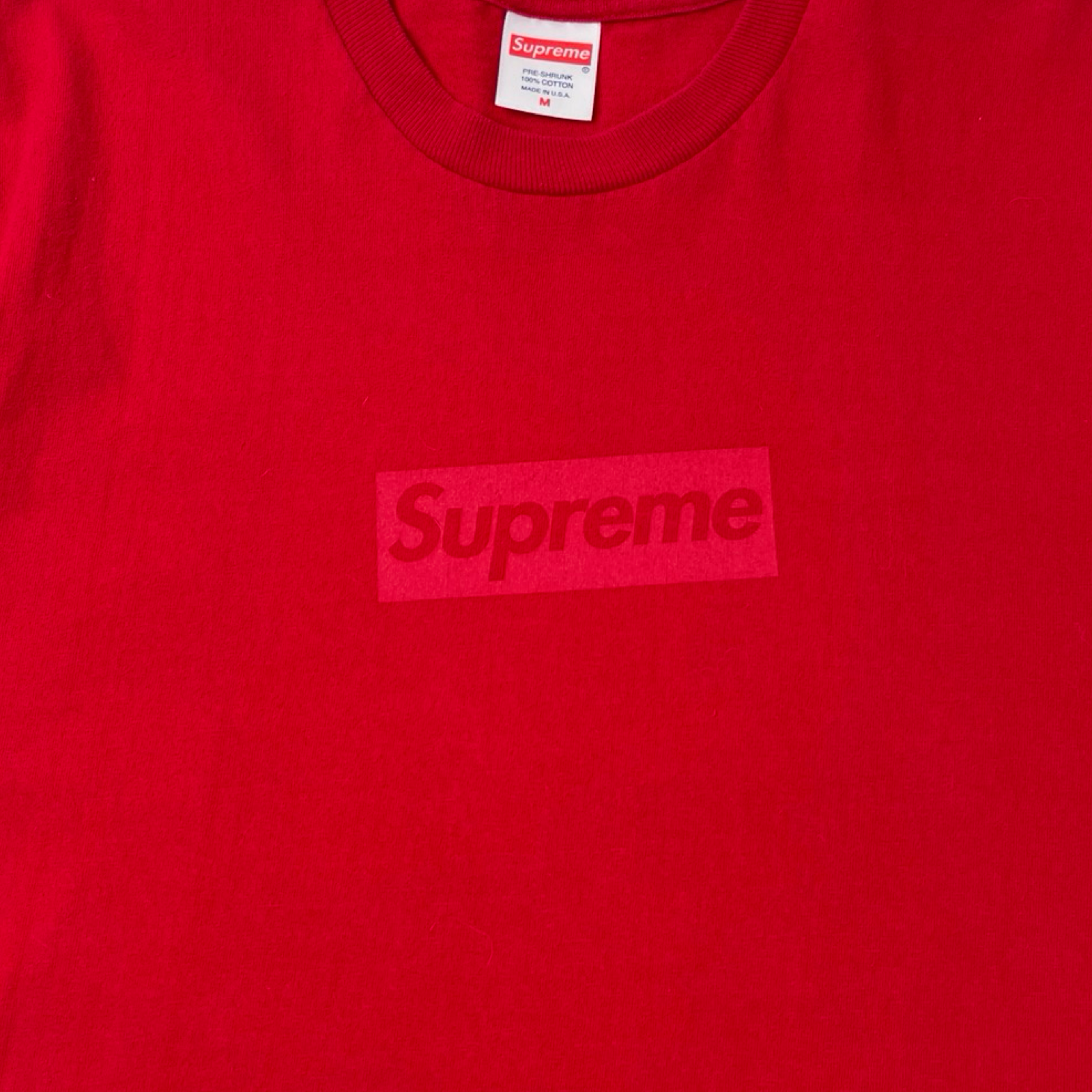 Supreme Tonal Box Logo Tee Red