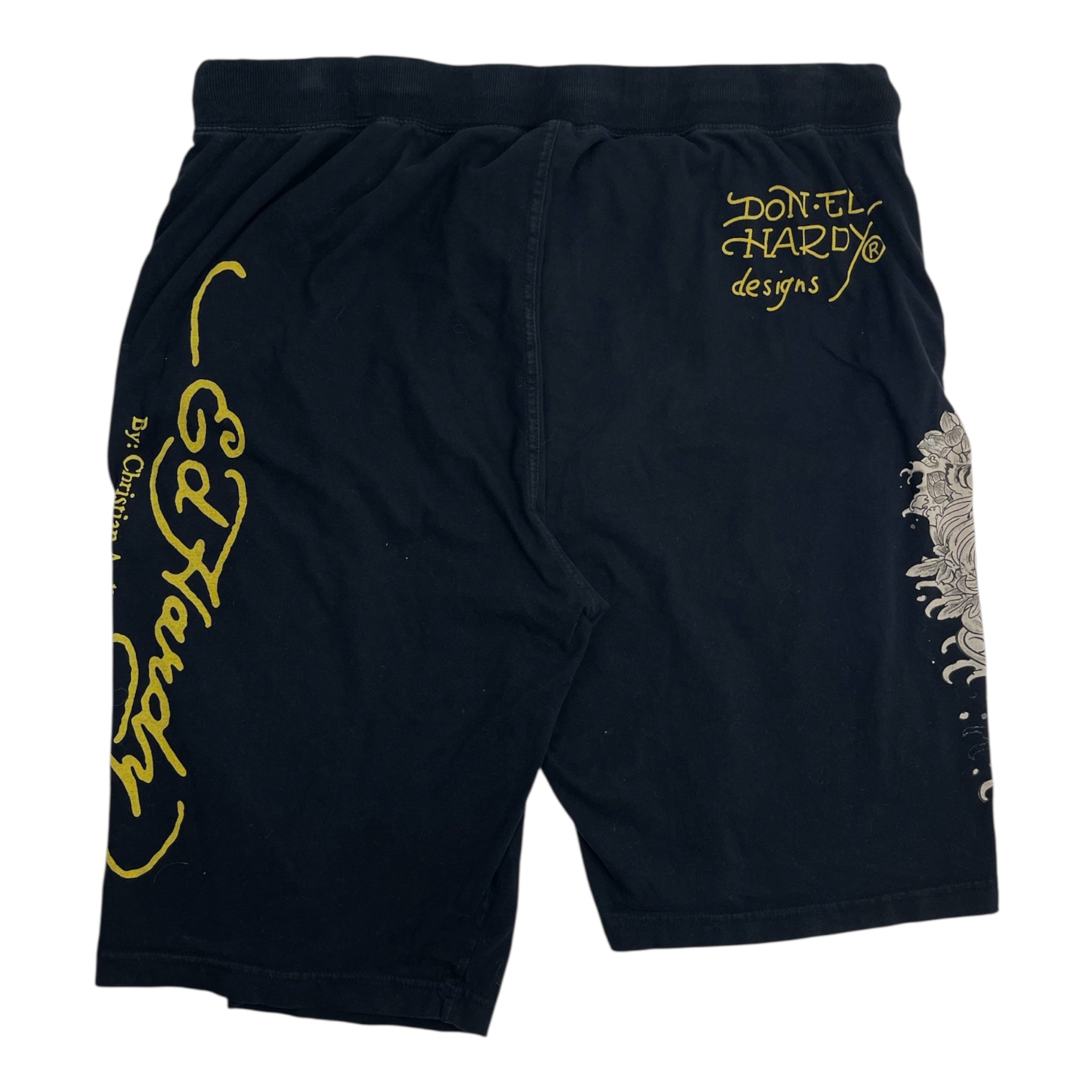 Vintage Y2K Ed Hardy Skull Sweatshorts Noir
