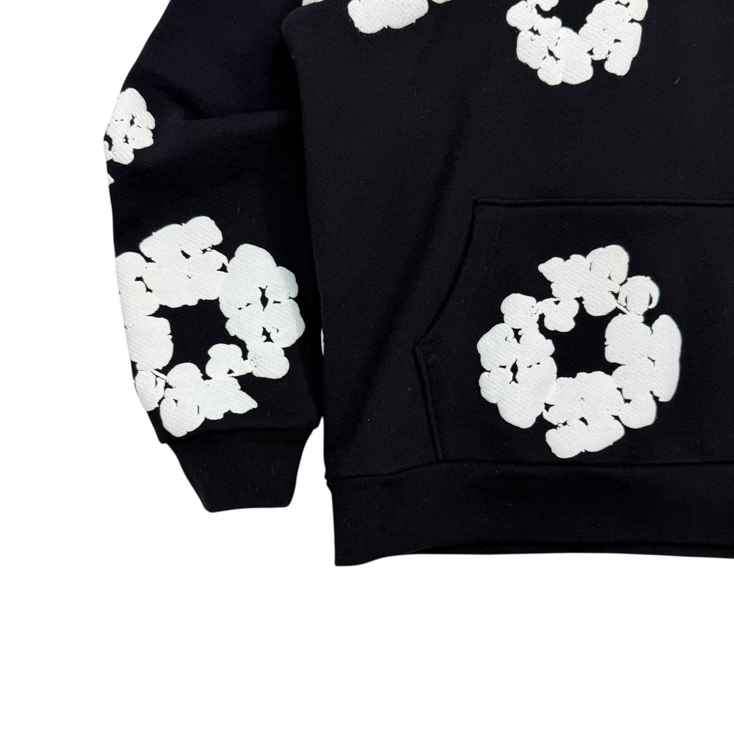 Denim Tears Cotton Wreath Hoodie Black