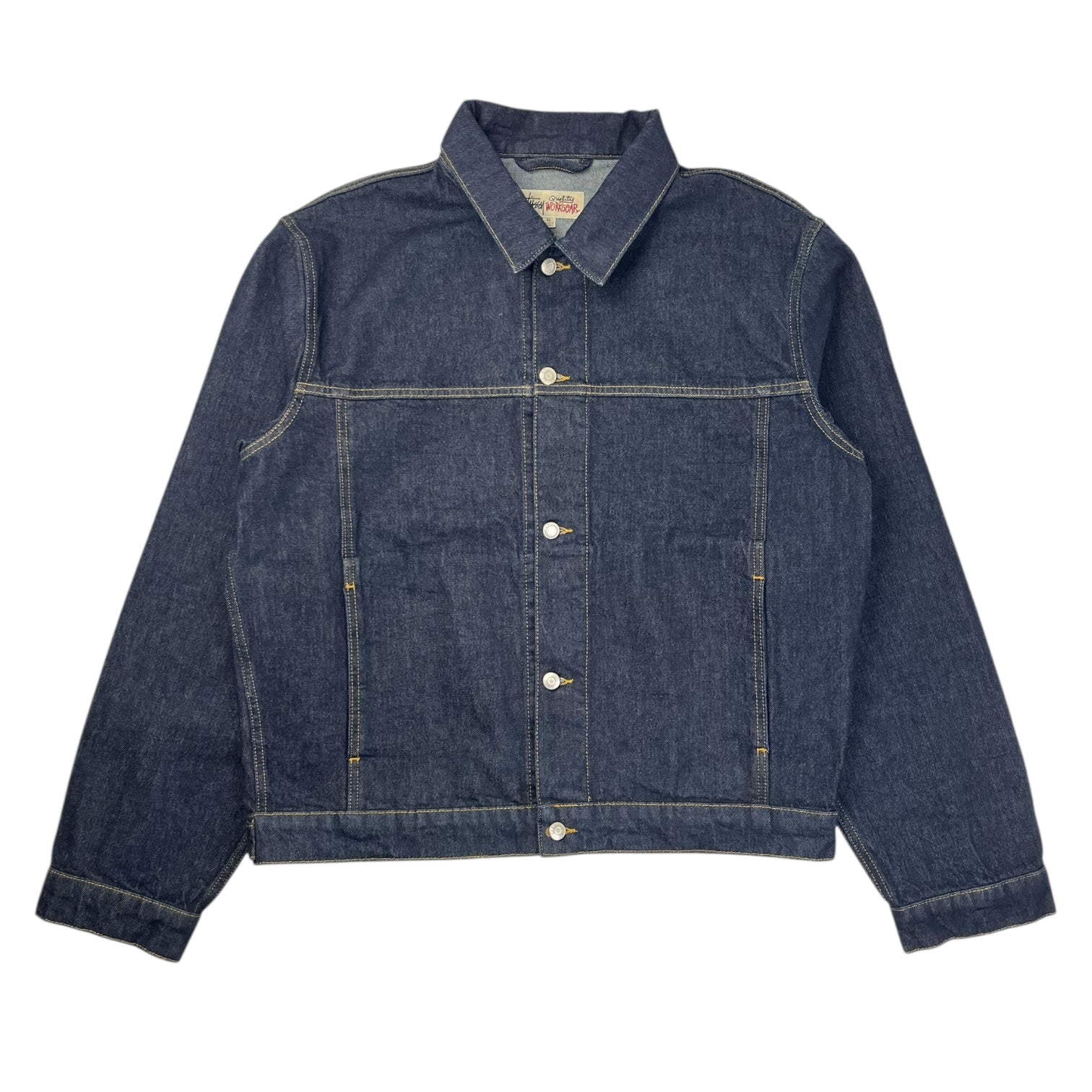 Stussy Trucker Jacket Denim Rinsed Indigo