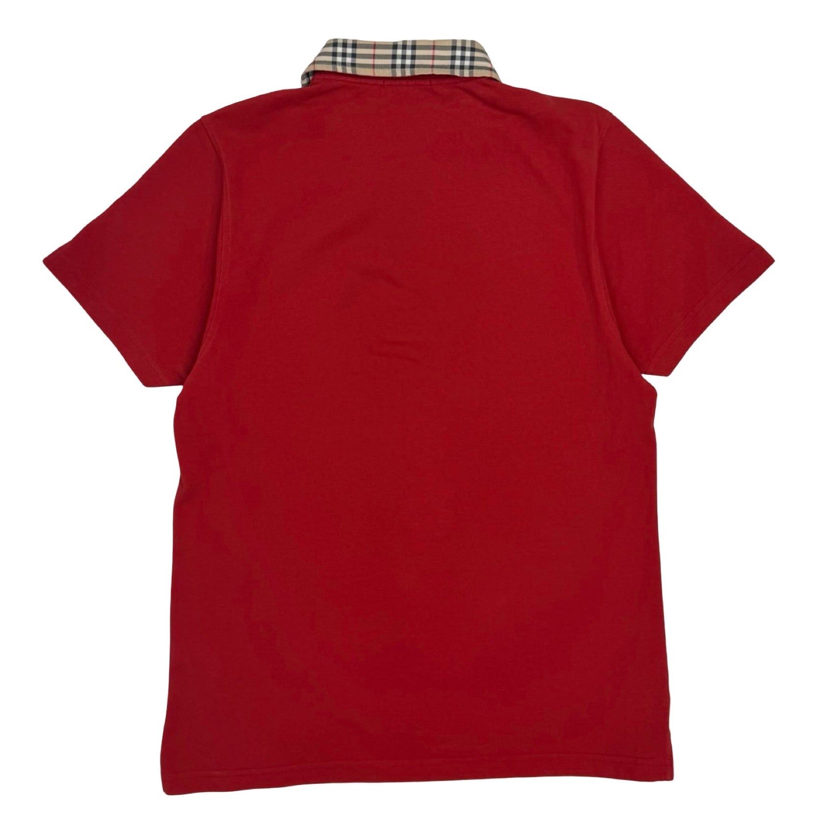 Vintage Burberry Polo Shirt Red