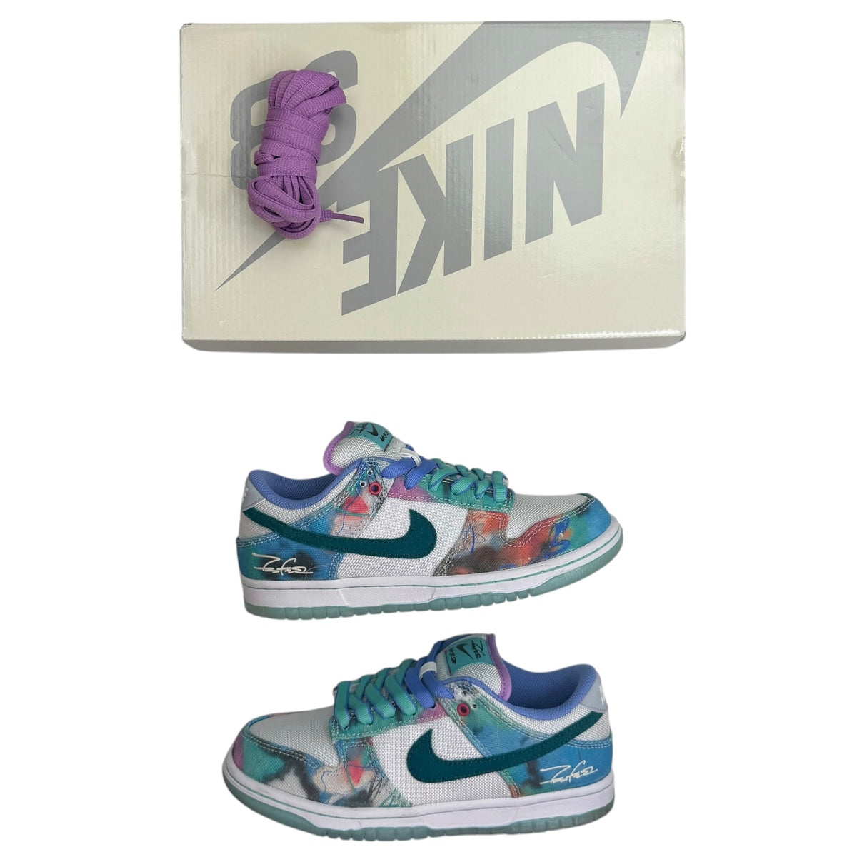 Nike SB Dunk Low x Futura Laboratories Bleached Aqua (Used)