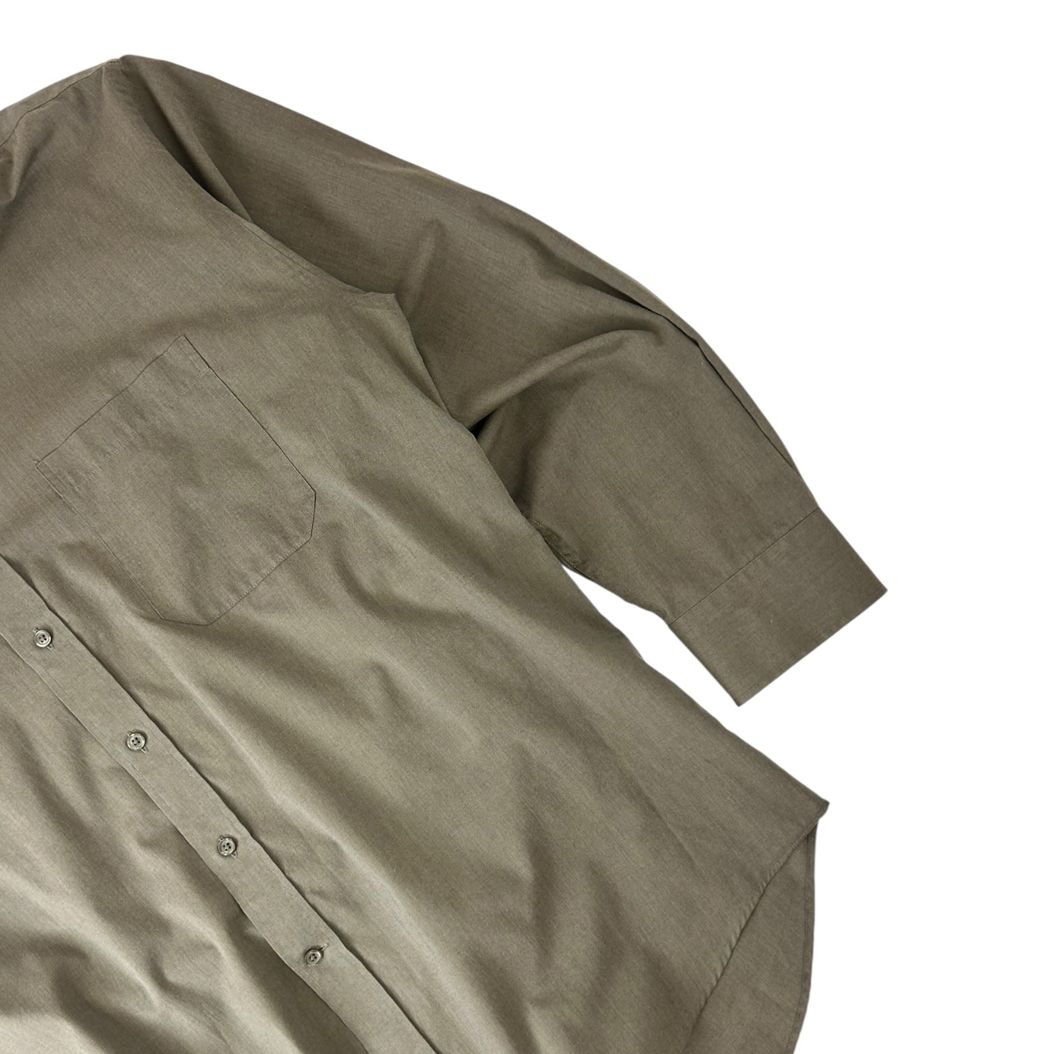 Vintage Monsiuer By Givenchy Long Sleeve Dress Shirt Green
