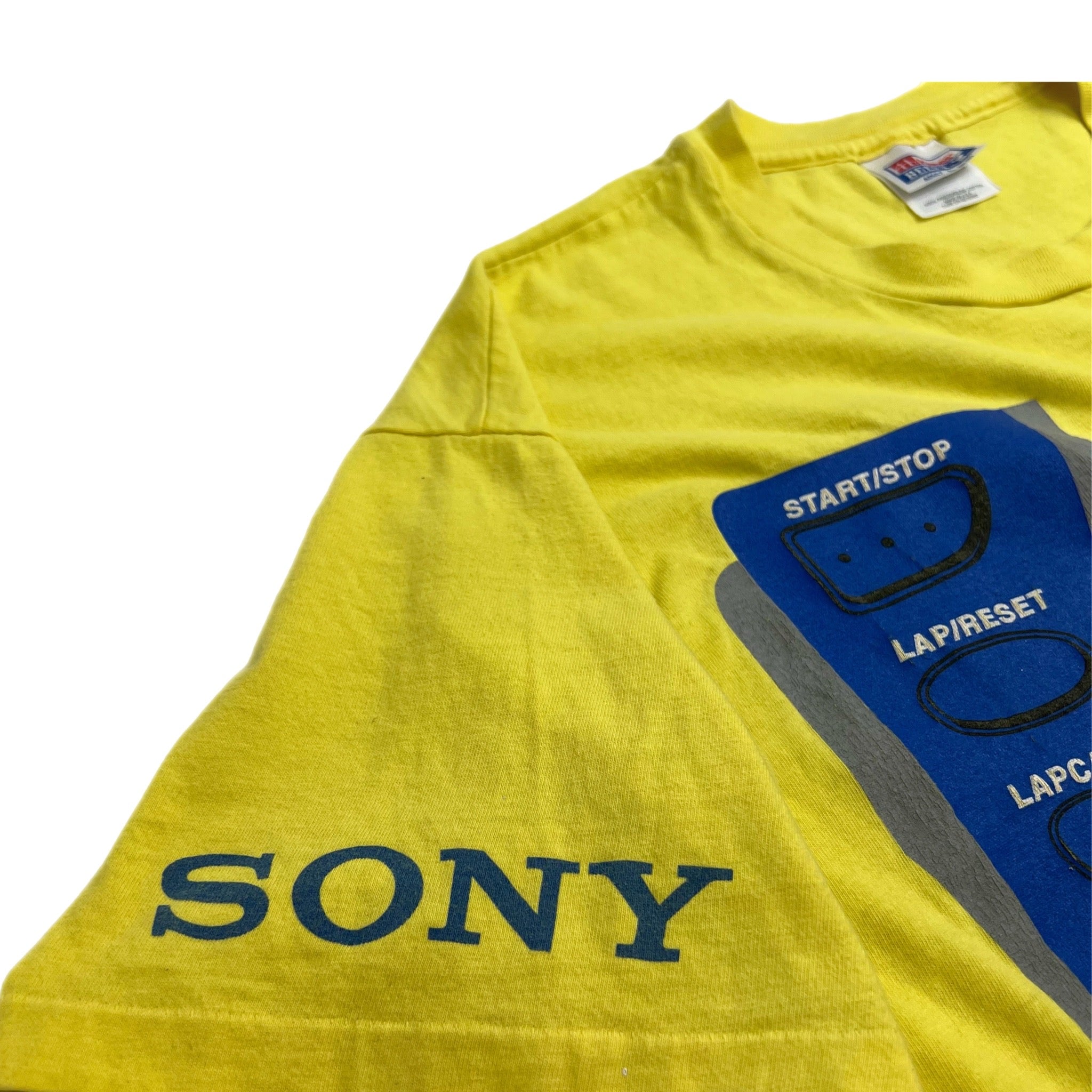 Vintage Sony Walkman Sport Tee Yellow