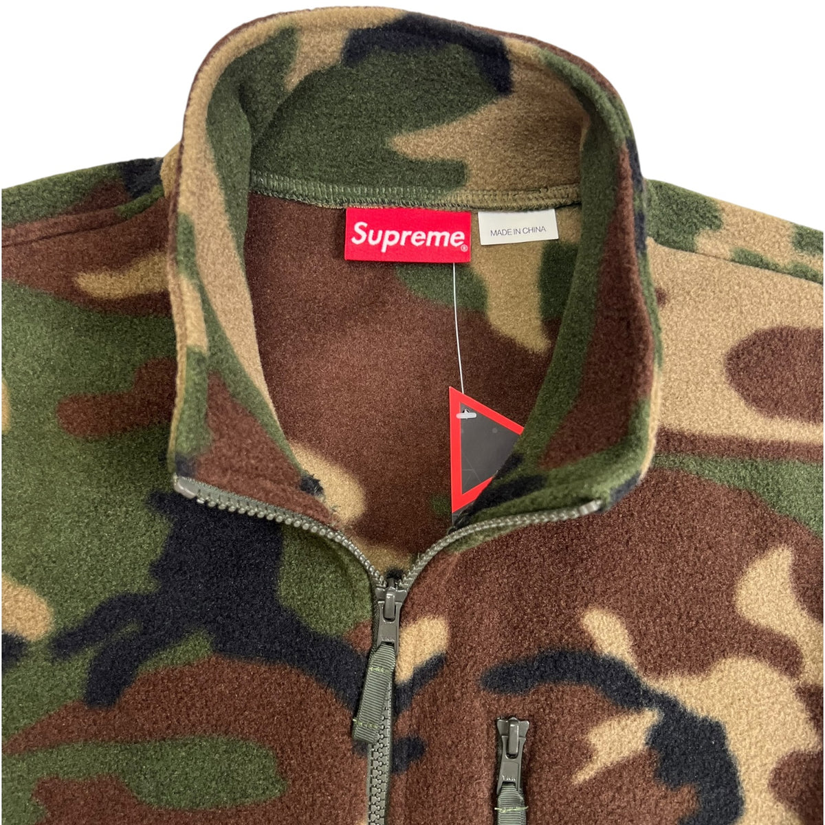 Supreme Polartec Zip Jacket Woodland Camo
