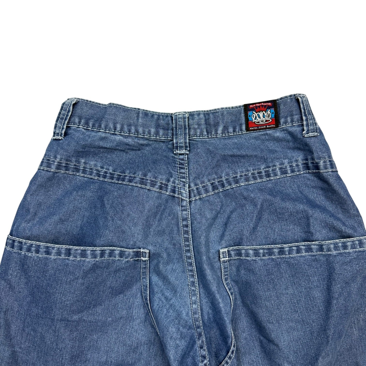 Vintage Y2K JNCO Jeans Kangaroo Wide Legs Pants Dark Wash