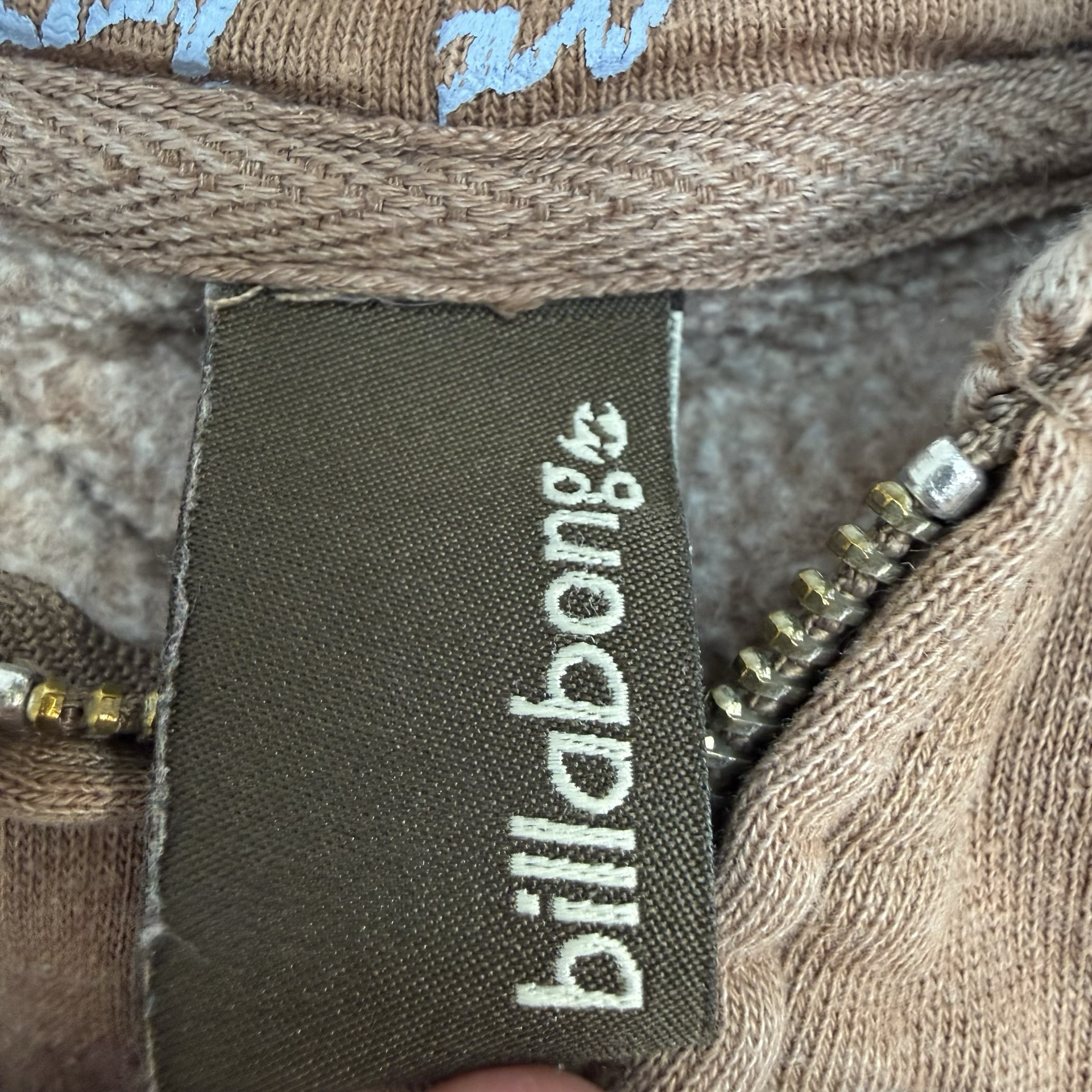 (W) Vintage Y2K Billabong Spellout Hoodie Brown