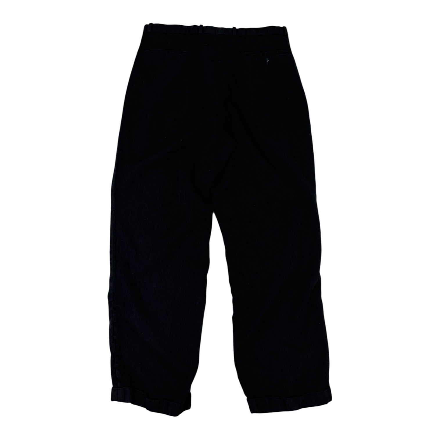 Vintage Yves Saint Laurent Pleated Trousers Black