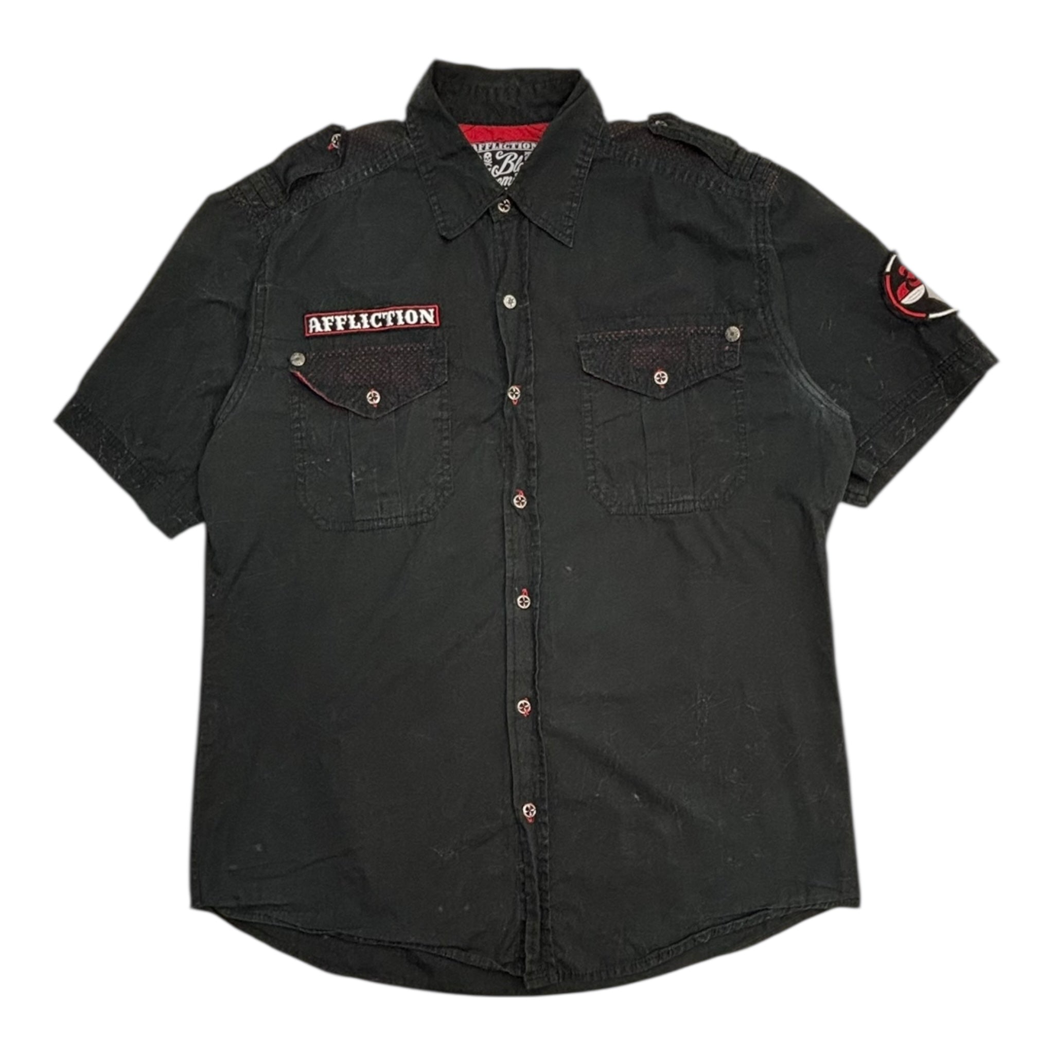 Vintage Y2K Affliction Button-Up T-Shirt