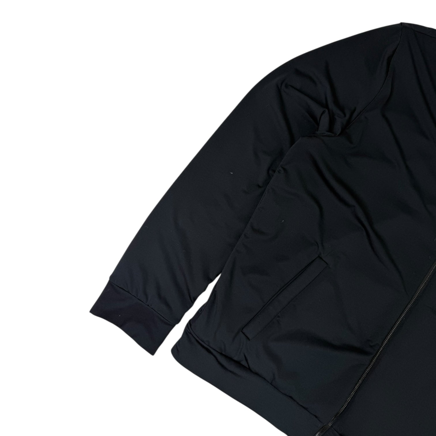 Balenciaga Leather Pouch Pocket Bomber Jacket Black