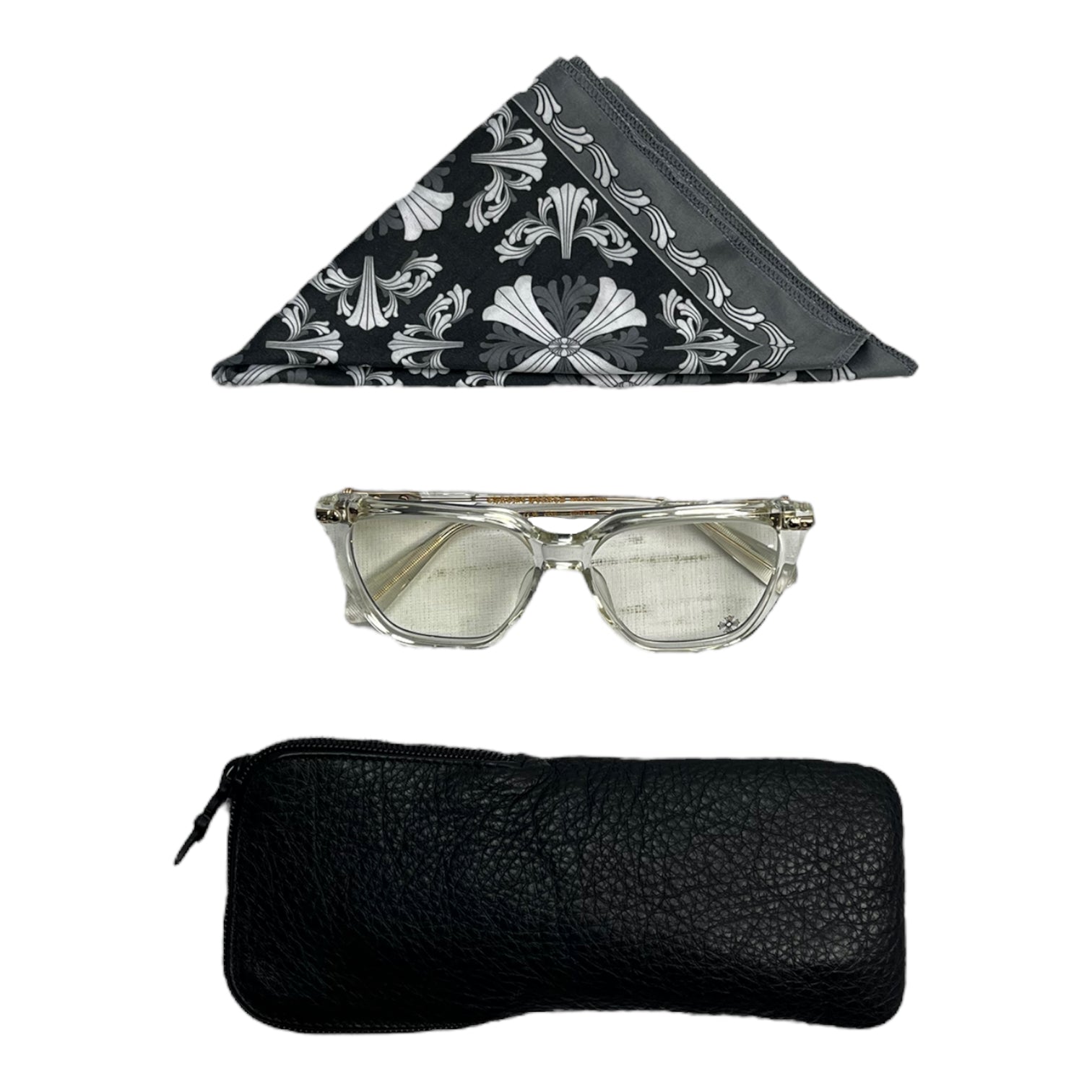 Chrome Hearts E56 Crystal Lens Glasses