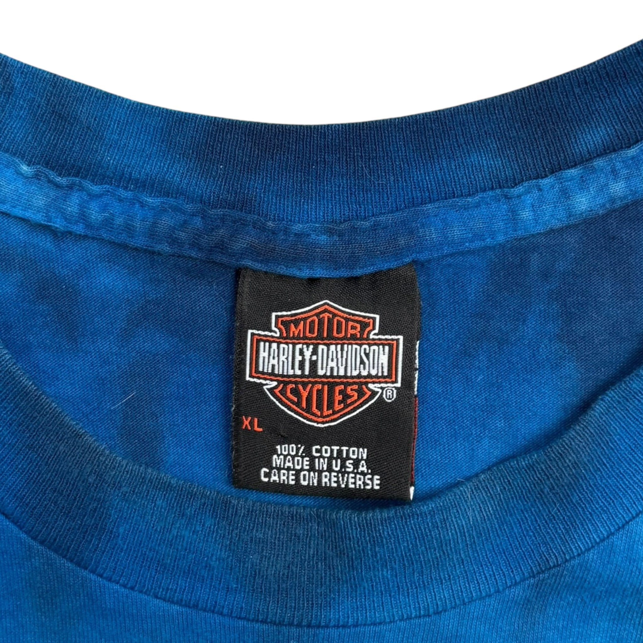 2003 Harley Davidson Montreal, Quebec Blue Dyed T-Shirt