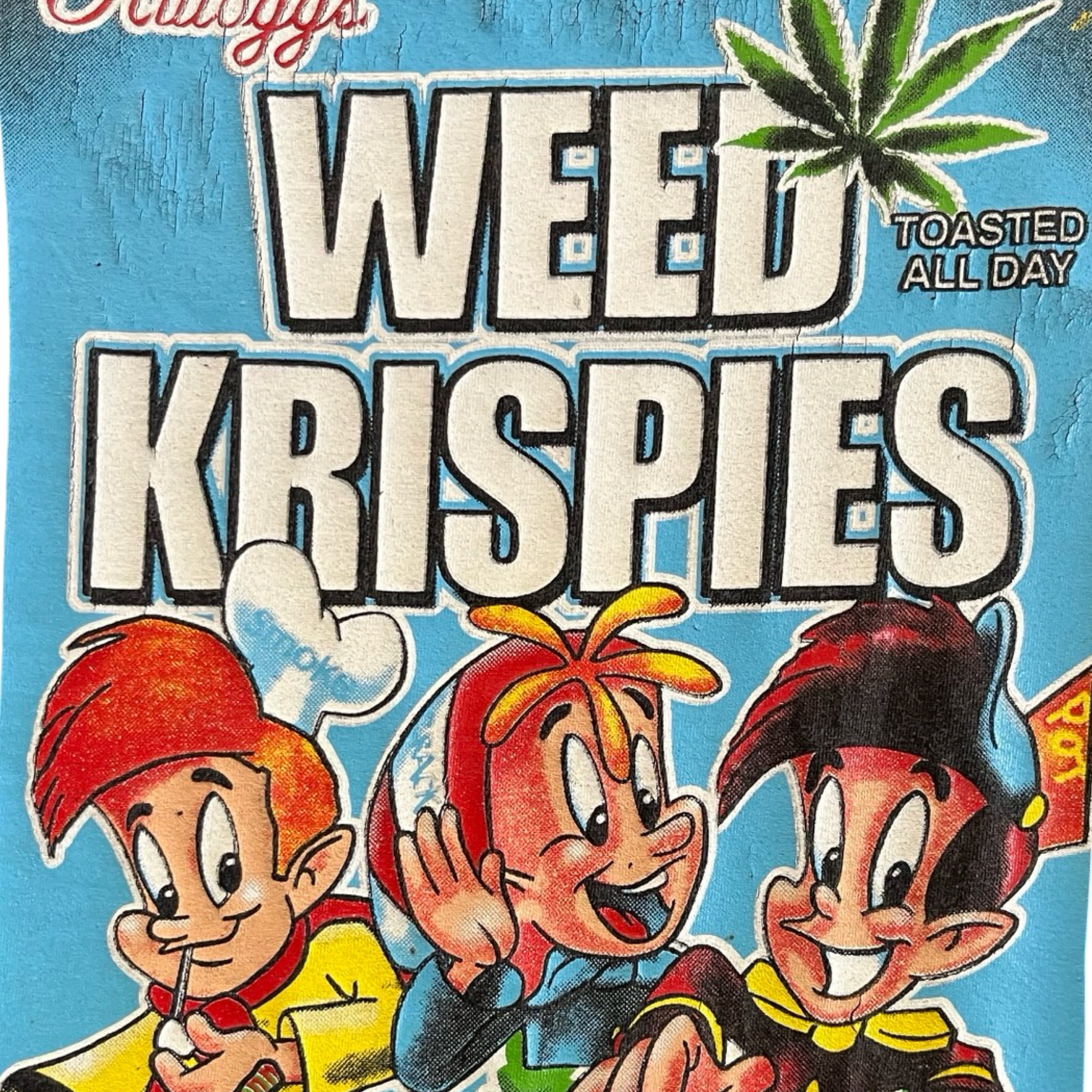 Vintage Weed Krispies Parody Tee