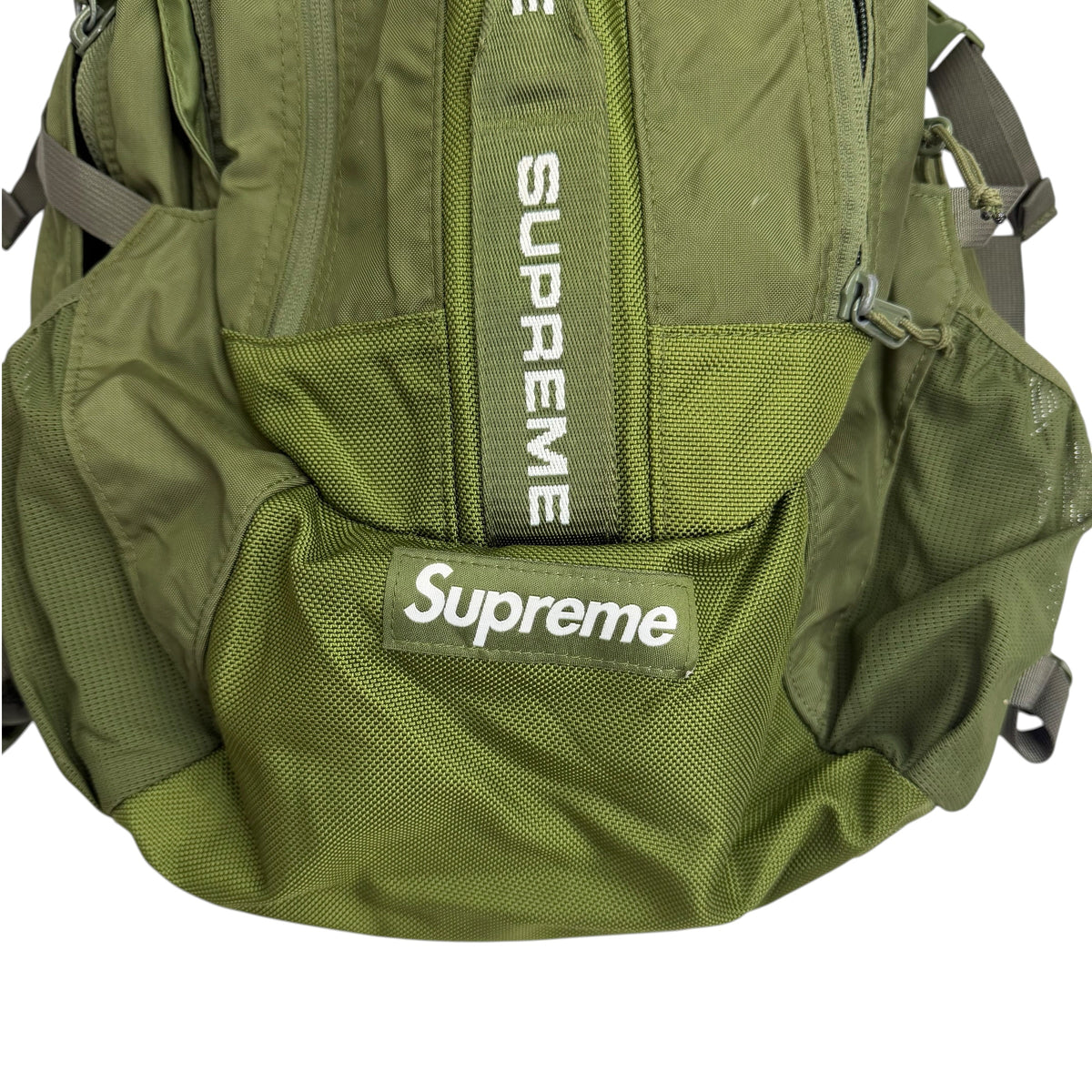 FW22 Supreme Logo Strap Backpack Olive