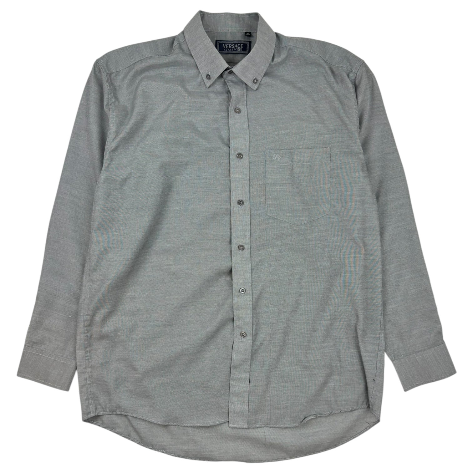 Versace Classic Button-Up Dress Shirt Grey