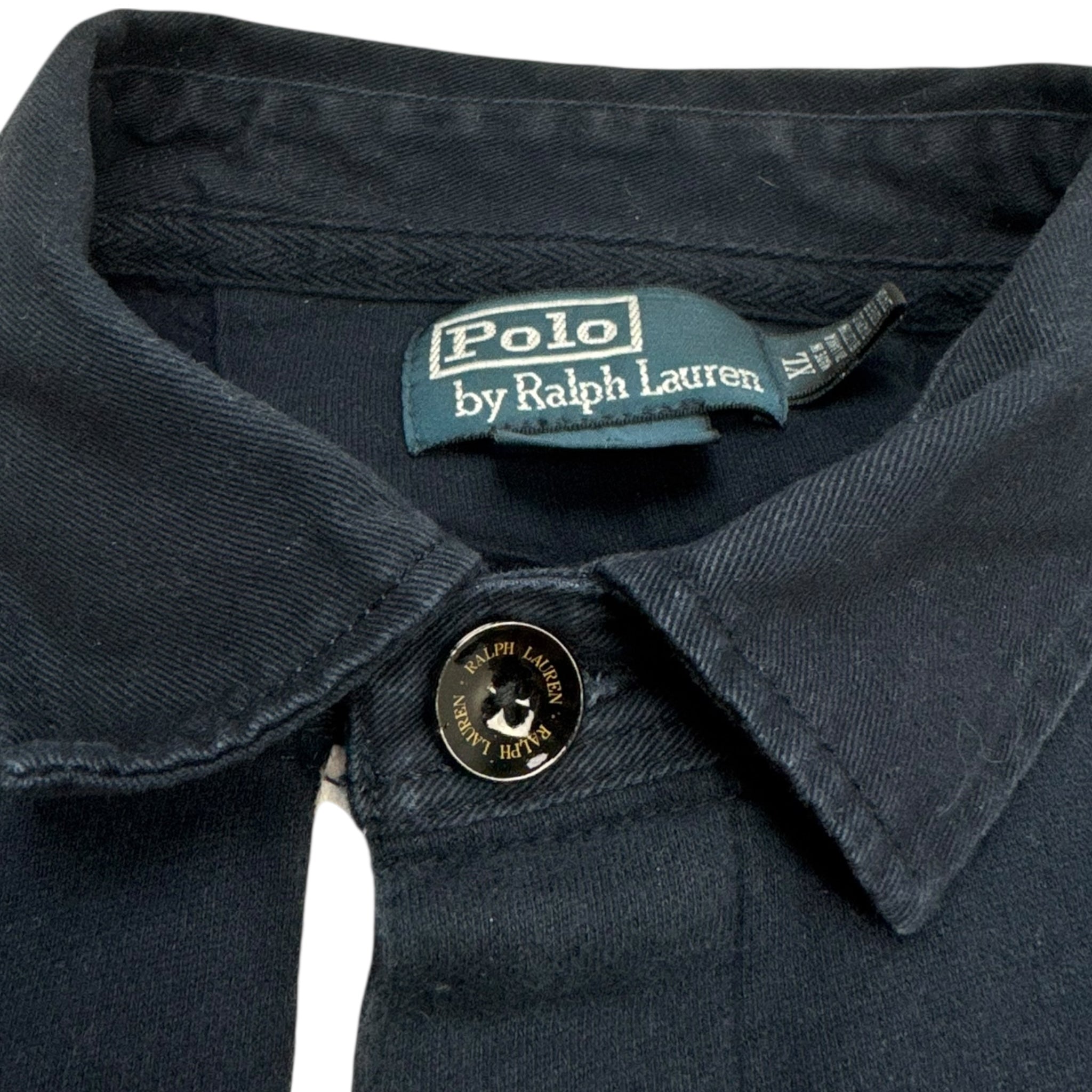 Vintage Polo Ralph Lauren Collared Crewneck Navy