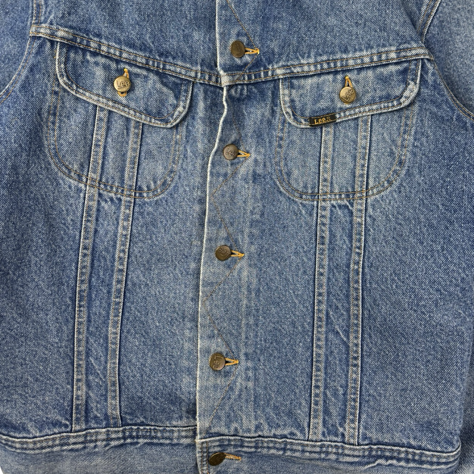 Vintage Lee Stormrider Blue Washed Denim Jacket