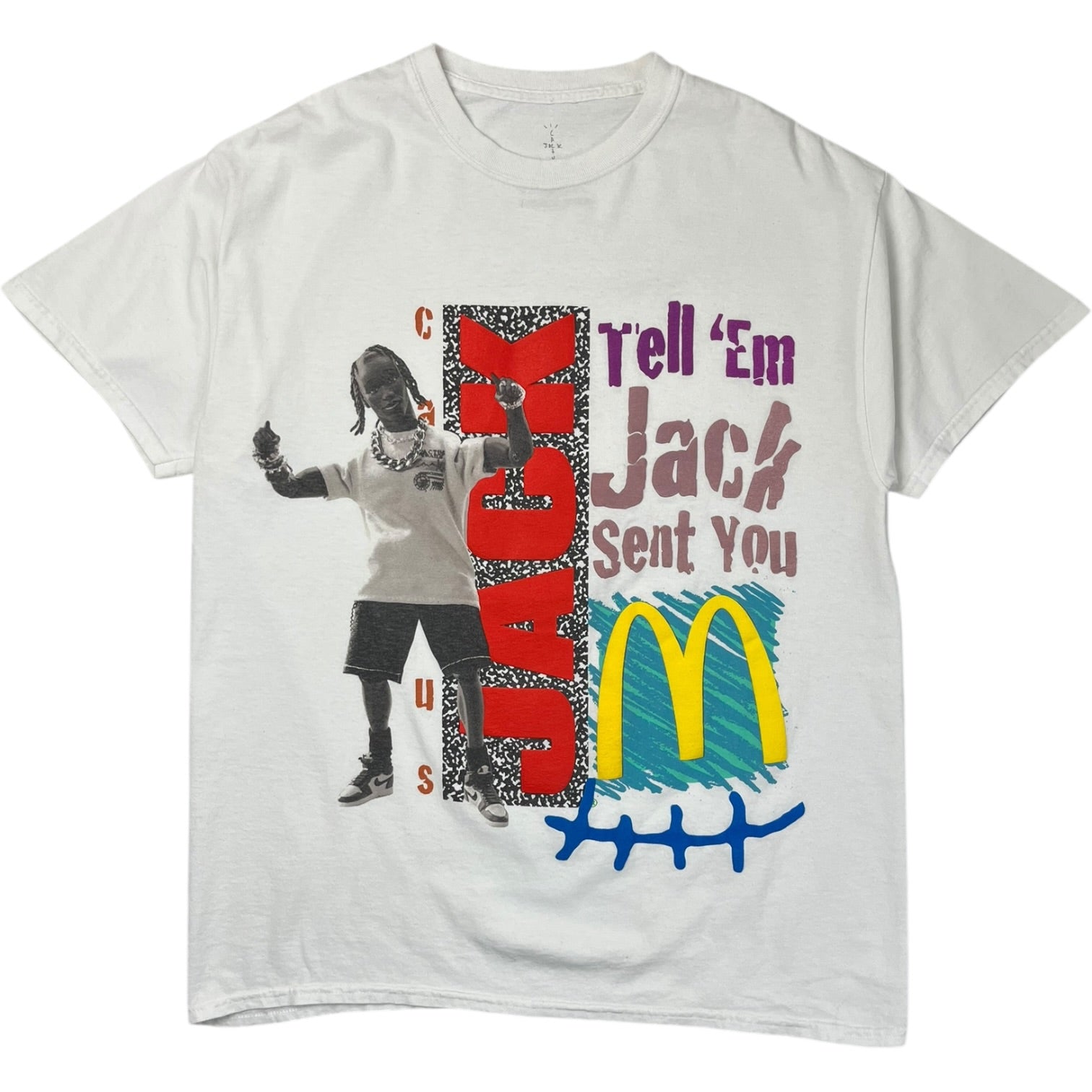 Travis Scott x McDonald's Jack Smile T-Shirt White