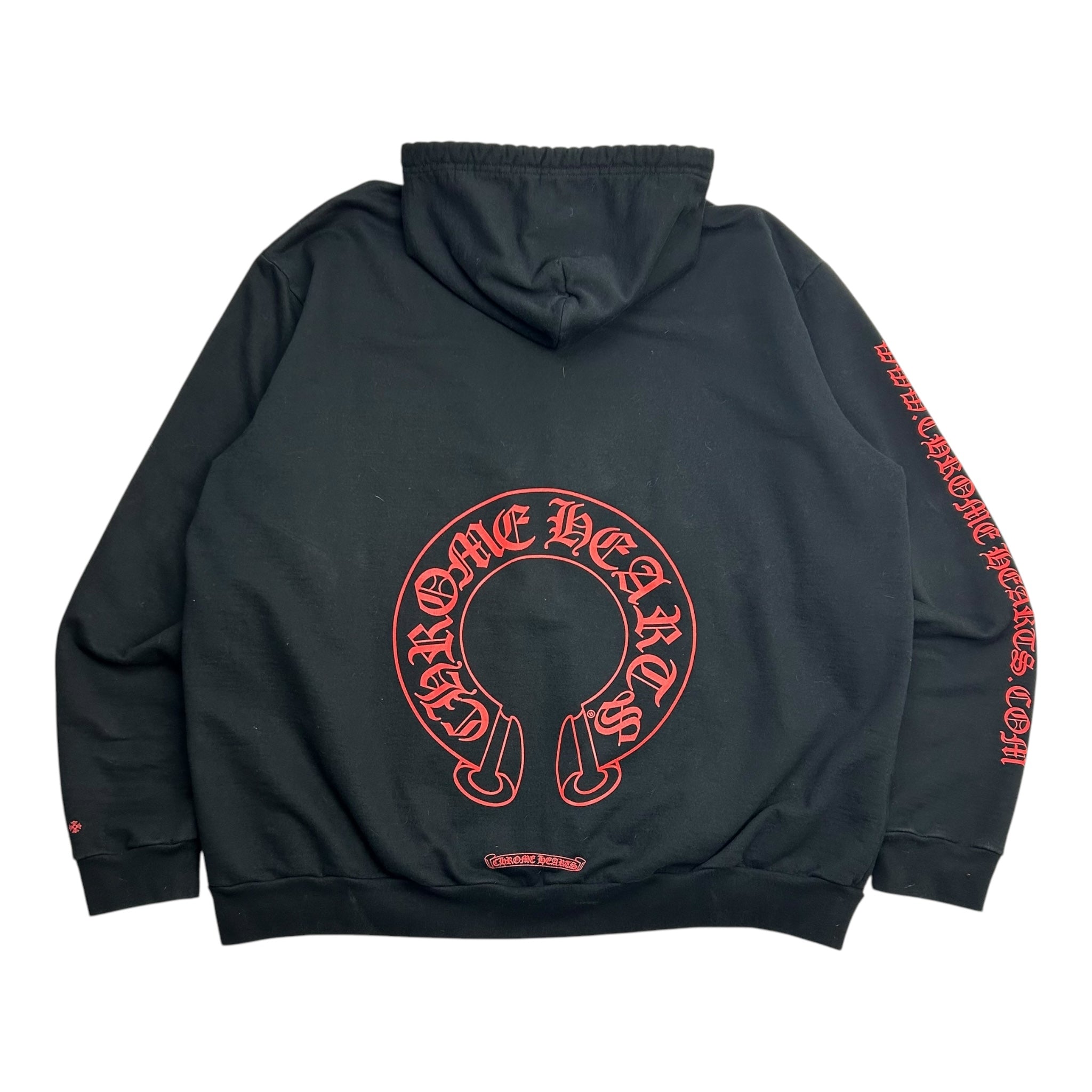 Chrome Hearts Web Exclusive Horse Shoe Hoodie Black/Red