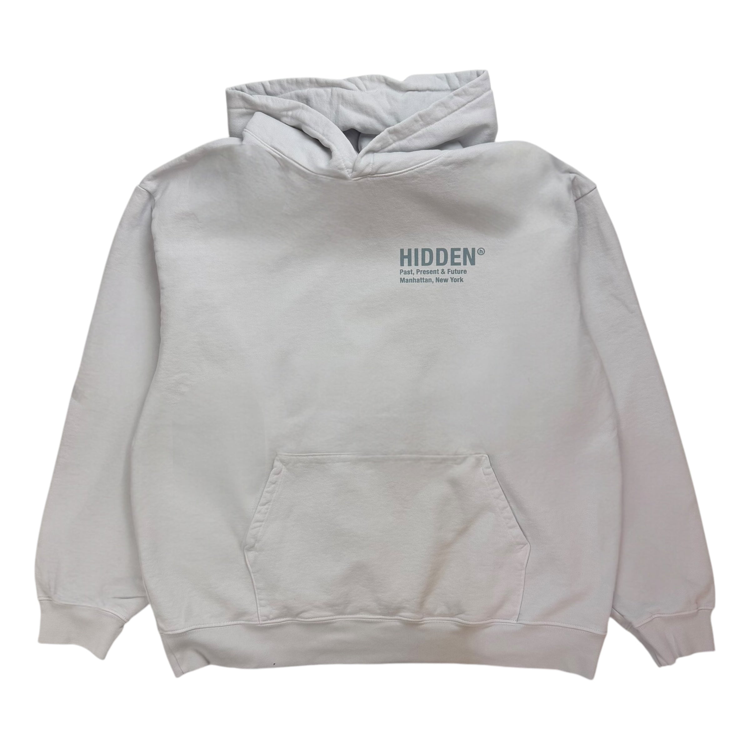 Hidden NY H Logo Evergreen Hoodie Silver