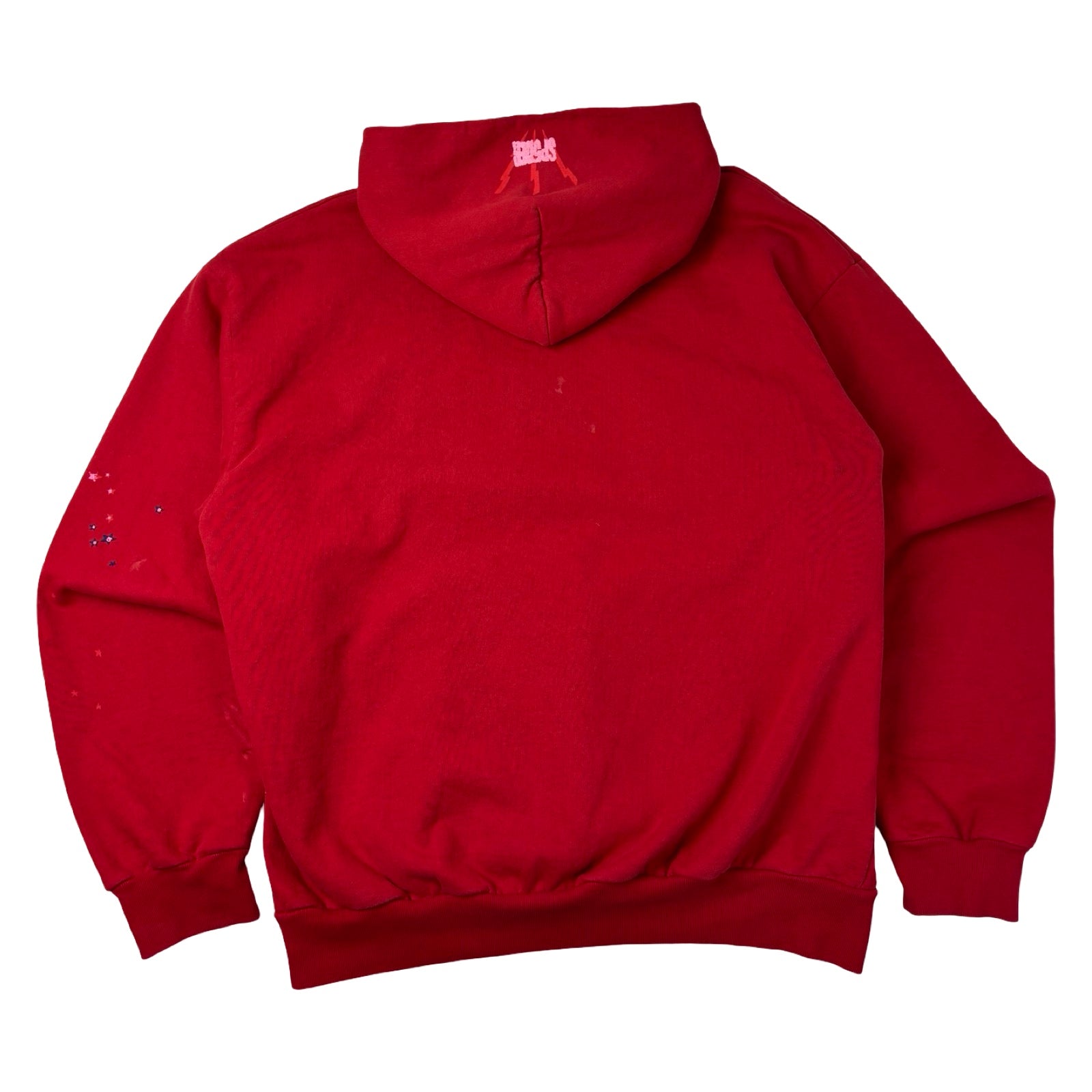 Sp5der Worldwide Red Angel Number 555 Hoodie