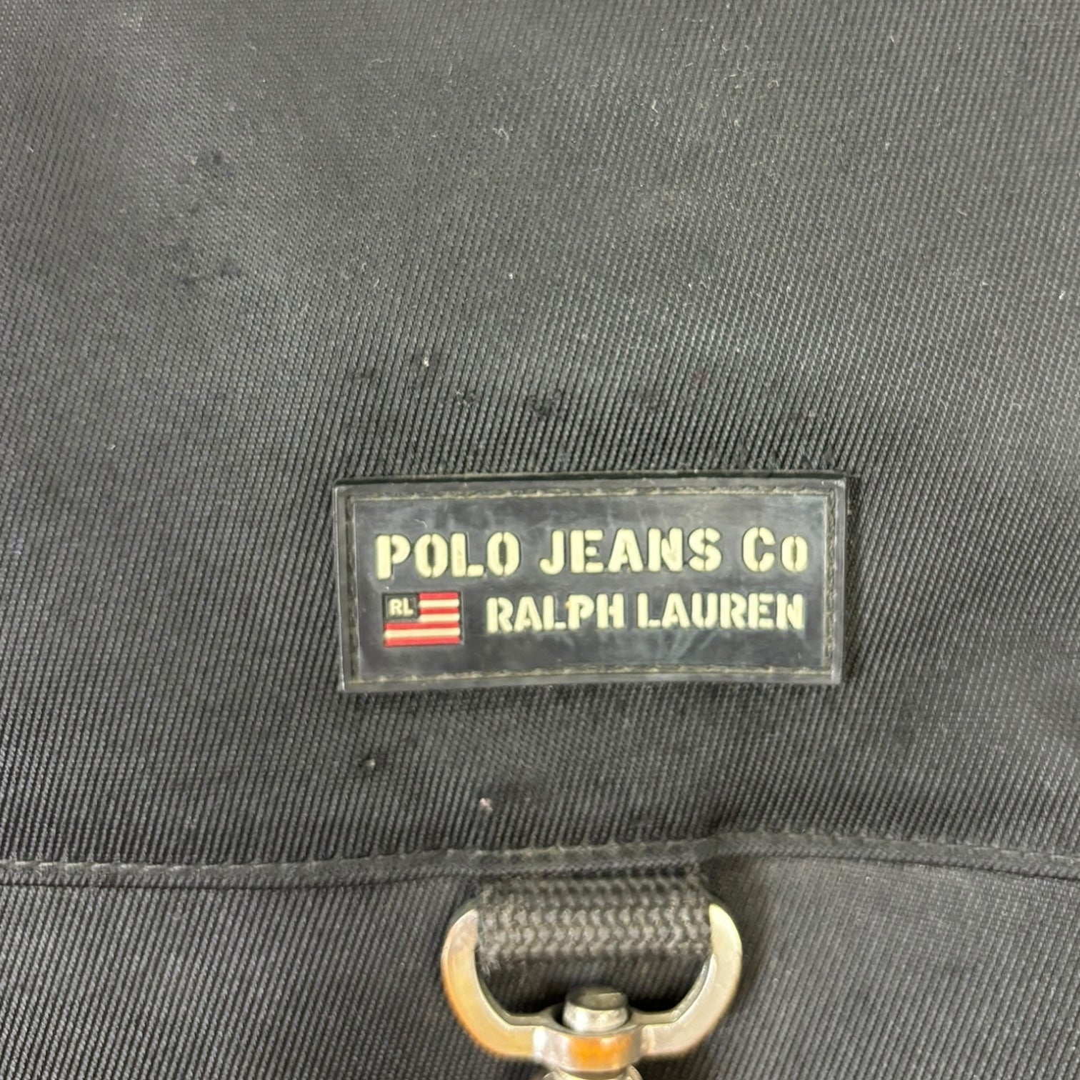 Vintage Ralph Lauren Polo Jeans Co Crossbody Latch Bag Black